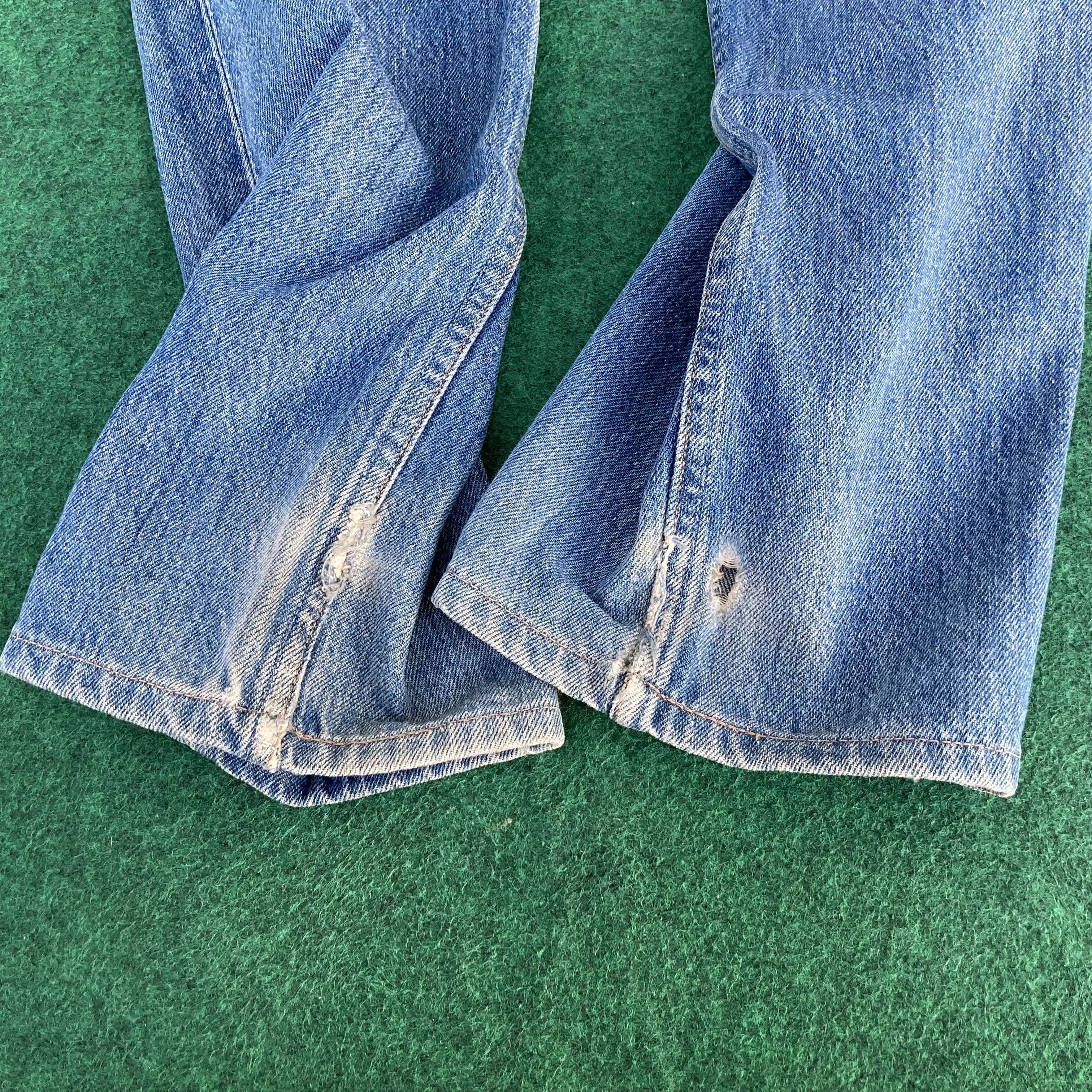 Levi's × Vintage Vtg Levis 501 Faded Blue Sz 30 Punk Grunge Jeans Size US 30 / EU 46 - 10 Thumbnail