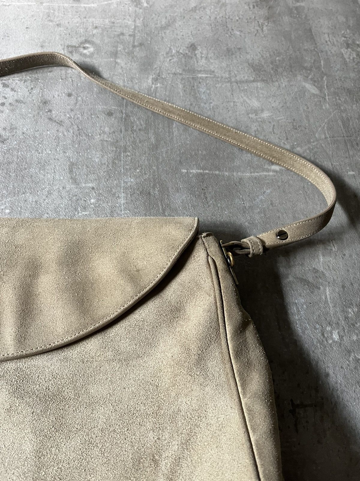 Jil Sander Vintage Jil Sander suede shoulder bag khaki green Size ONE SIZE - 5 Thumbnail