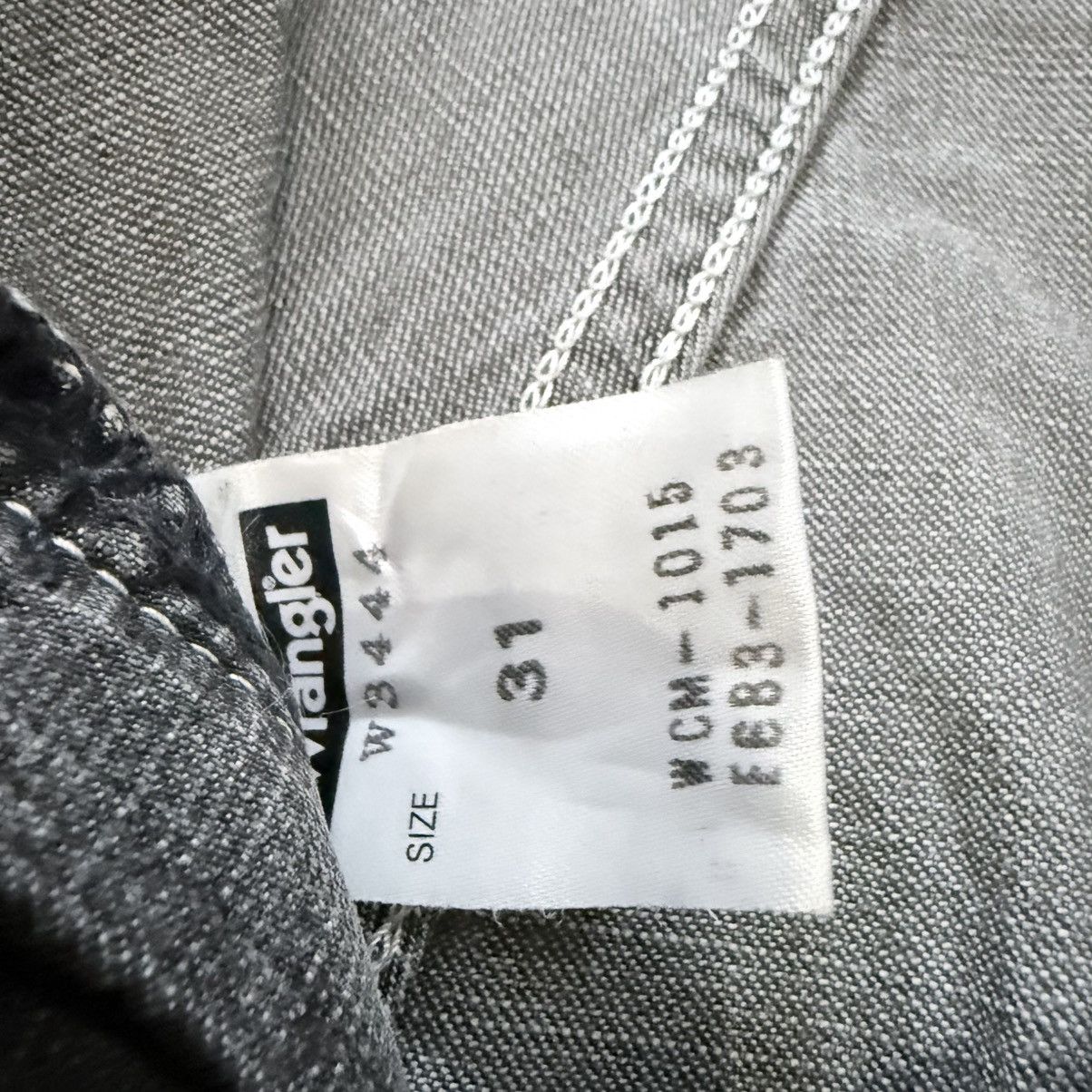 Denim & Co. Vintage Archives Faded Black Jeans Wrangler Wideleg Denim Size US 31 - 17 Thumbnail