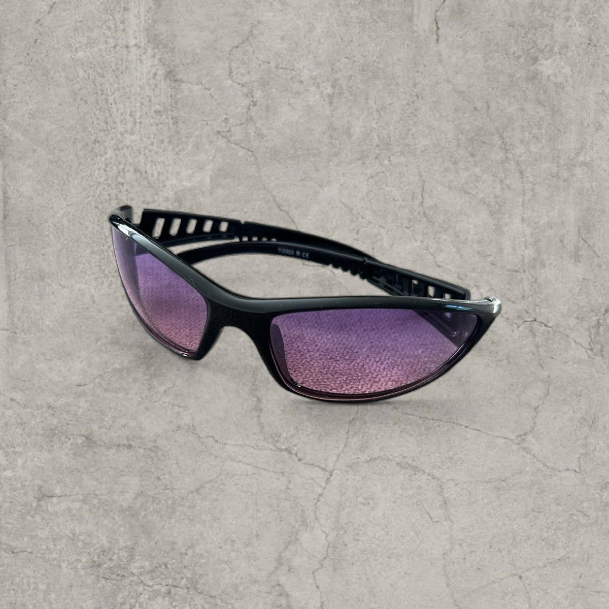 Japanese Brand Insane UV400 sunglasses, purple with black lense. One size. Size ONE SIZE - 5 Thumbnail