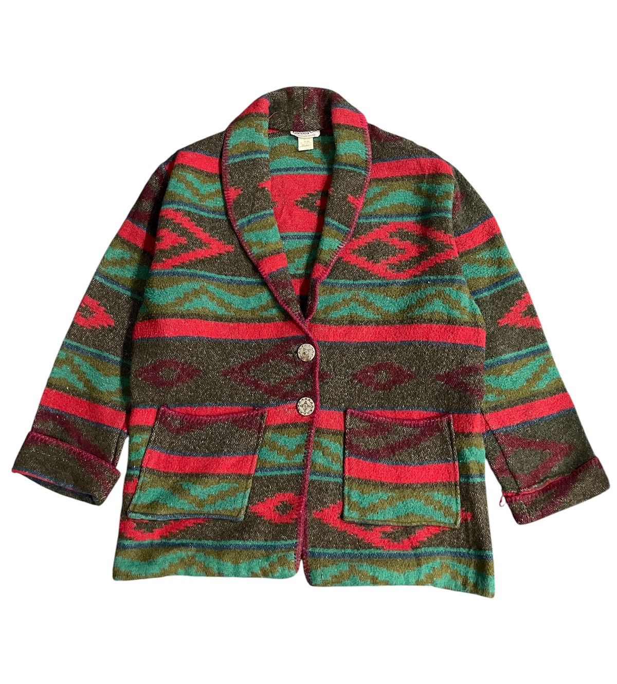 Vintage Vintage Miller Stockman Navajo Design Wool Jacket Size US L / EU 52-54 / 3 - 1 Thumbnail