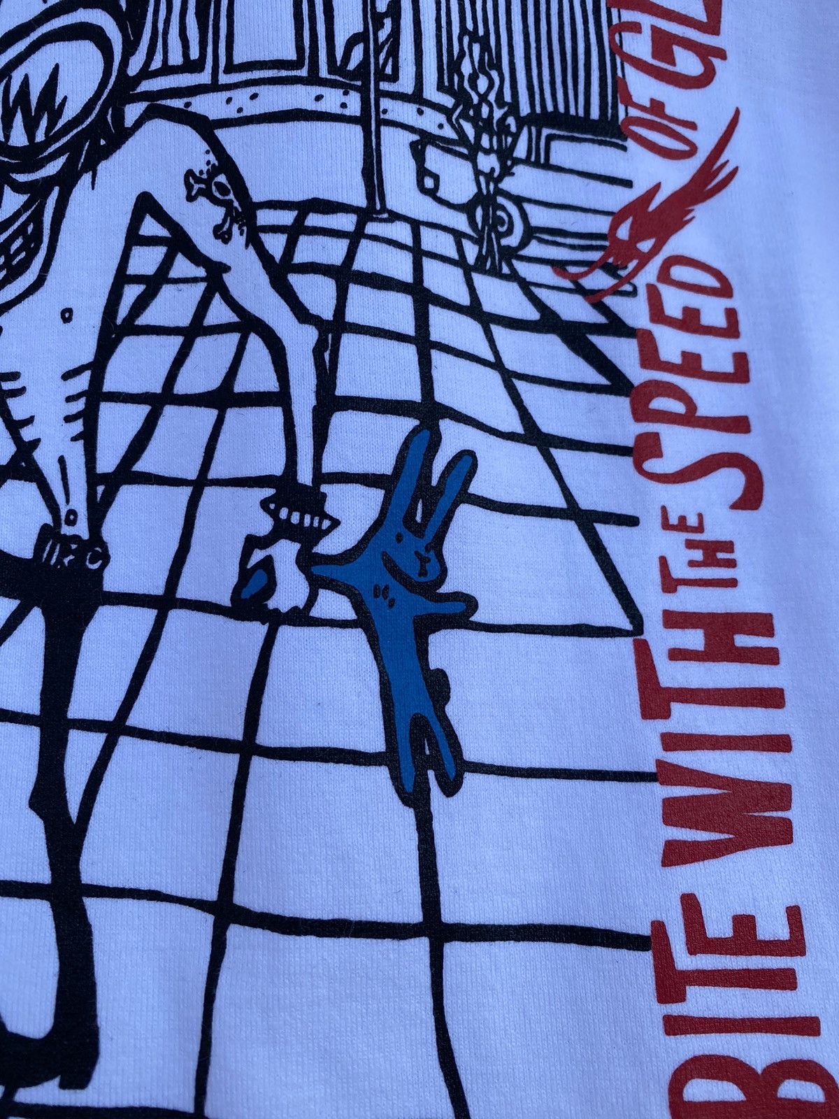 If Six Was Nine × Japanese Brand × Seditionaries Mischievous Blue Rabbit Skunk Punk by Emi Nakayama Rare Tee Size US L / EU 52-54 / 3 - 5 Thumbnail