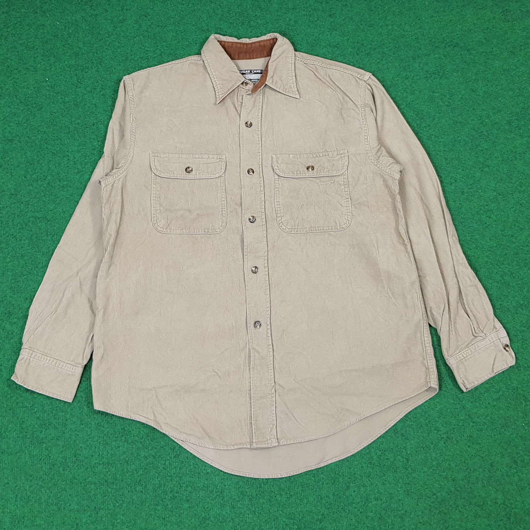 Sugar Cane Vintage Sugar Cane Japan Corduroy Button Up Shirt C27633 Size US M / EU 48-50 / 2 - 1 Thumbnail