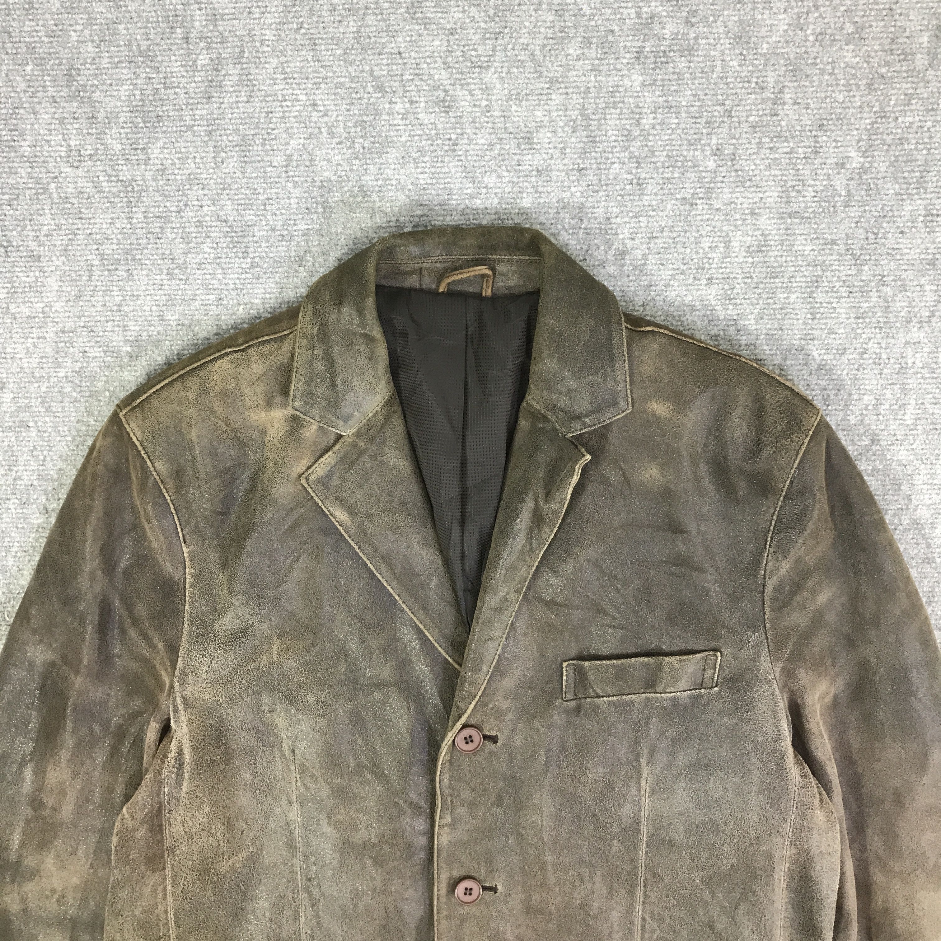 Japanese Brand DAN VALENTINO LEATHER JACKET K89B8 Size US L / EU 52-54 / 3 - 2 Thumbnail