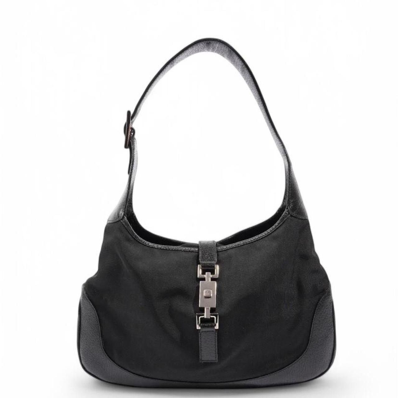 Gucci Vintage Gucci Black Nylon and Leather Jackie Size ONE SIZE - 1 Thumbnail