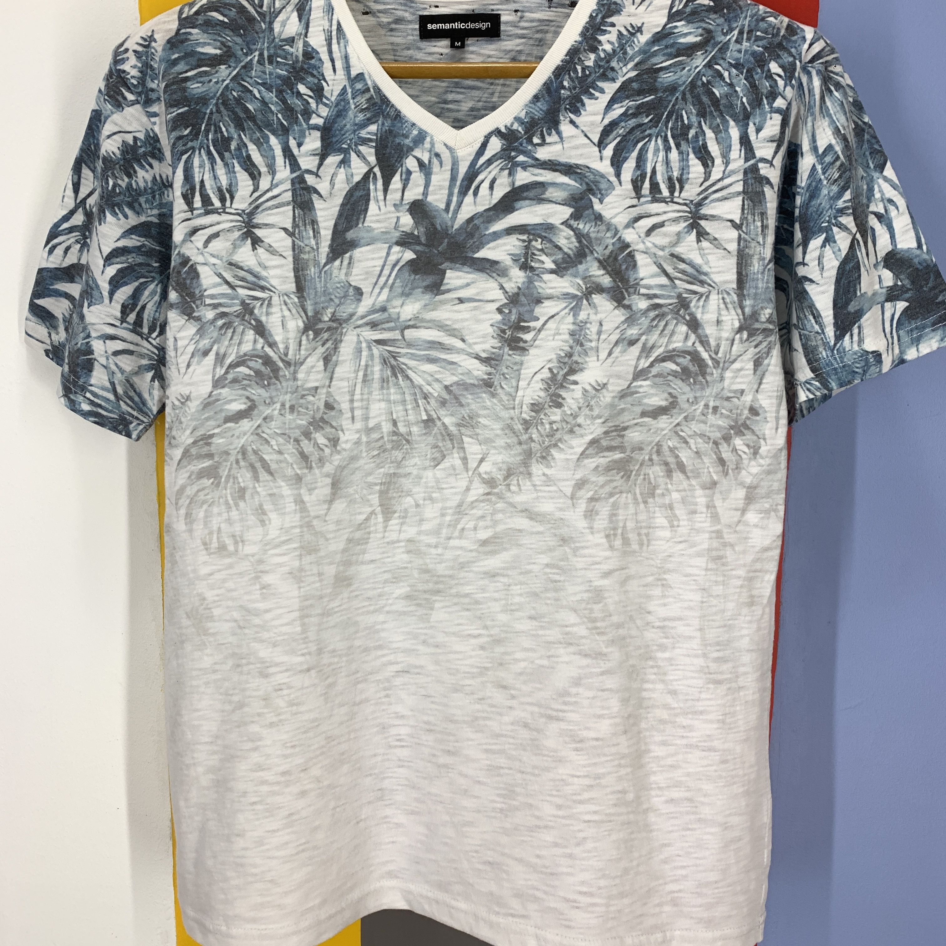 semanticdesign SEMANTIC DESIGN Leaf Design T Shirt #1790/07 Size US S / EU 44-46 / 1 - 2 Thumbnail