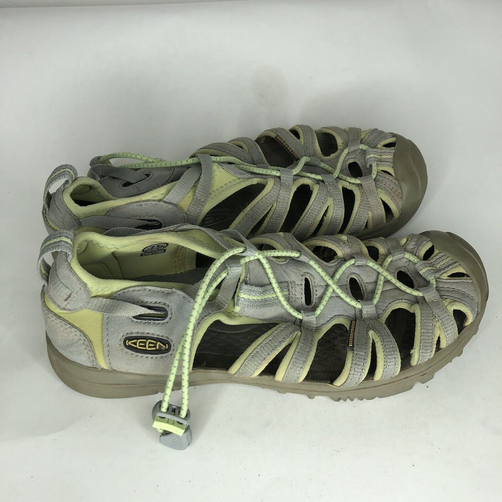 KEEN Keen Gray Green Textile Drawstring Sport Waterproof Sandals Size US 6 / EU 39 - 3 Thumbnail