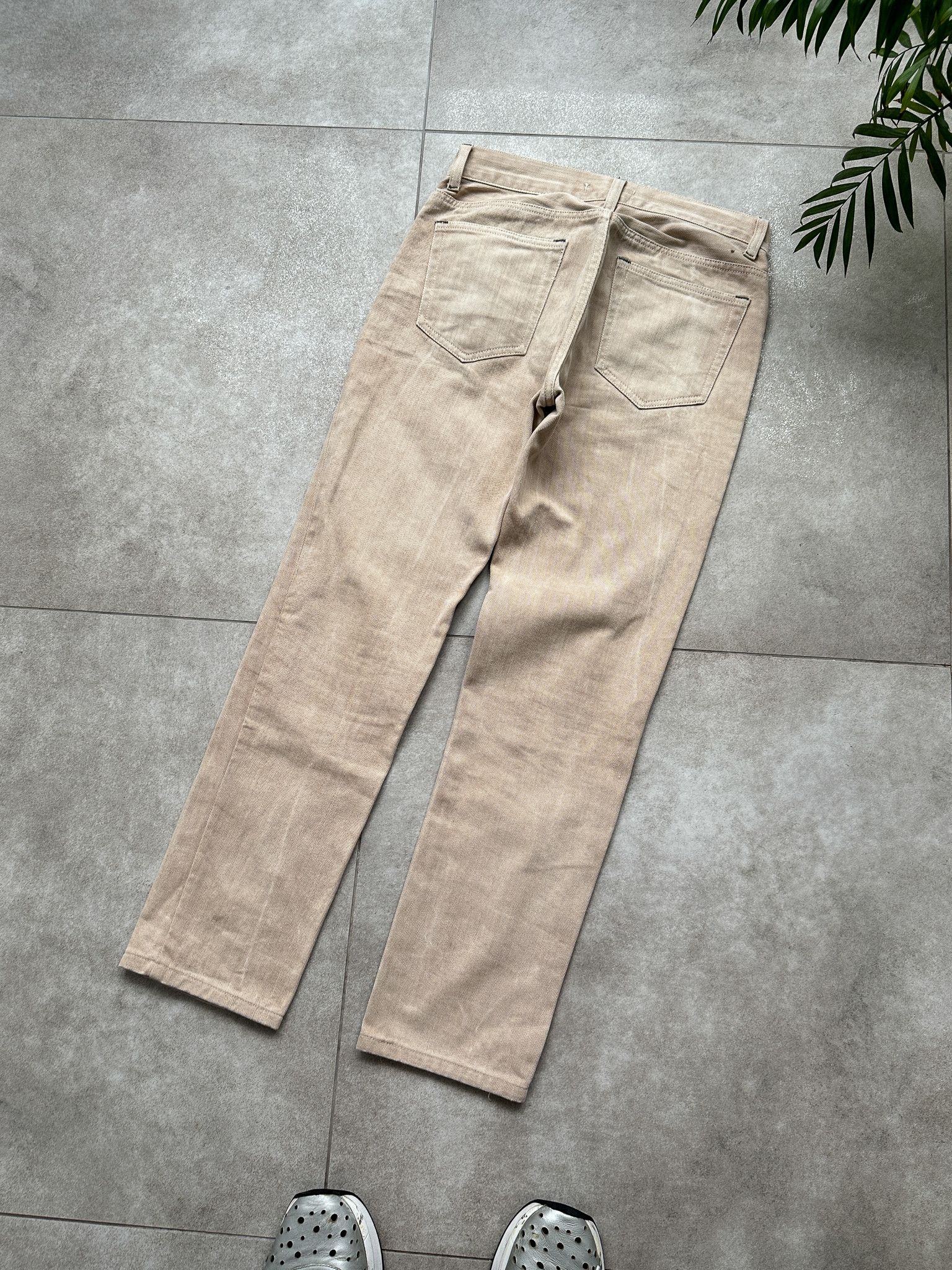 Acne Studios Acne Studios Beige Denim Pants Jeans Size 29" - 2 Thumbnail