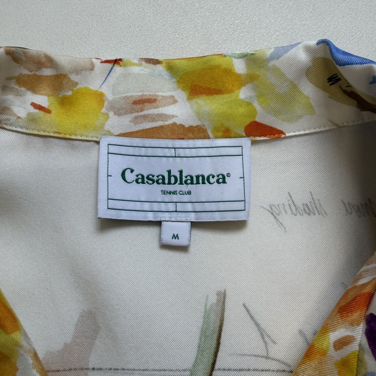 Casablanca Watercolour ‘Work In Progress’ Silk Shirt Size US M / EU 48-50 / 2 - 6 Thumbnail