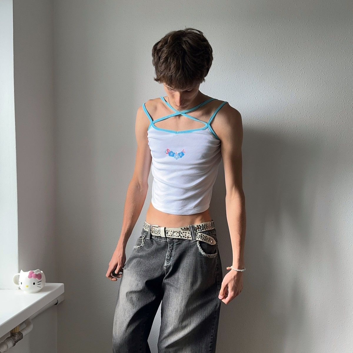 Hysteric Glamour 00s Hawaiian Tank Top Hysteric Glamour Vibe Ed Hardy Style Size S / US 4 / IT 40 - 3 Thumbnail