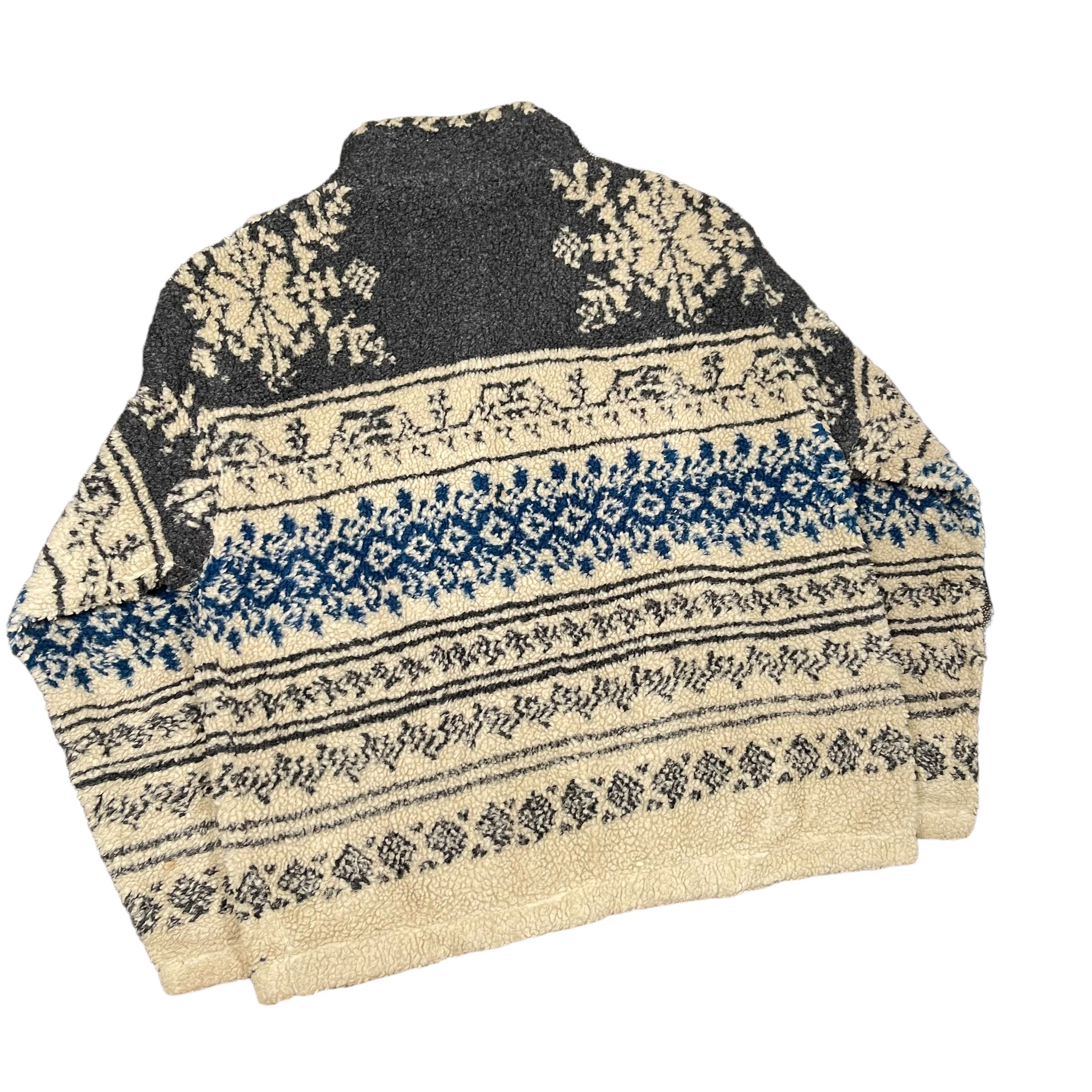 Native 1980s Vintage Native Navajo Tribal Deep Pile Fleece Sherpa Size US M / EU 48-50 / 2 - 4 Thumbnail