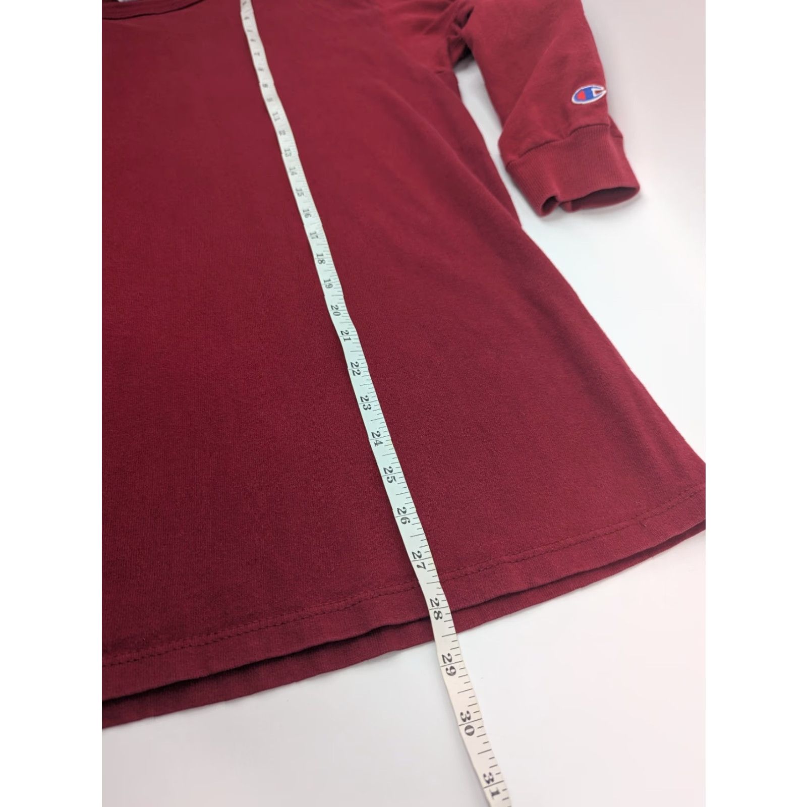 Champion VINTAGE Champion Red Spell Out Arm Long Sleeve Shirt XL Mens 90s Embroidered Knit Cotton Turtleneck Size US XL / EU 56 / 4 - 6 Thumbnail