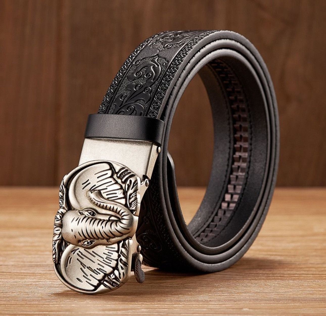 Designer × Japanese Brand × Leather 110cm Elephant Buckle Belt Size ONE SIZE - 2 Thumbnail