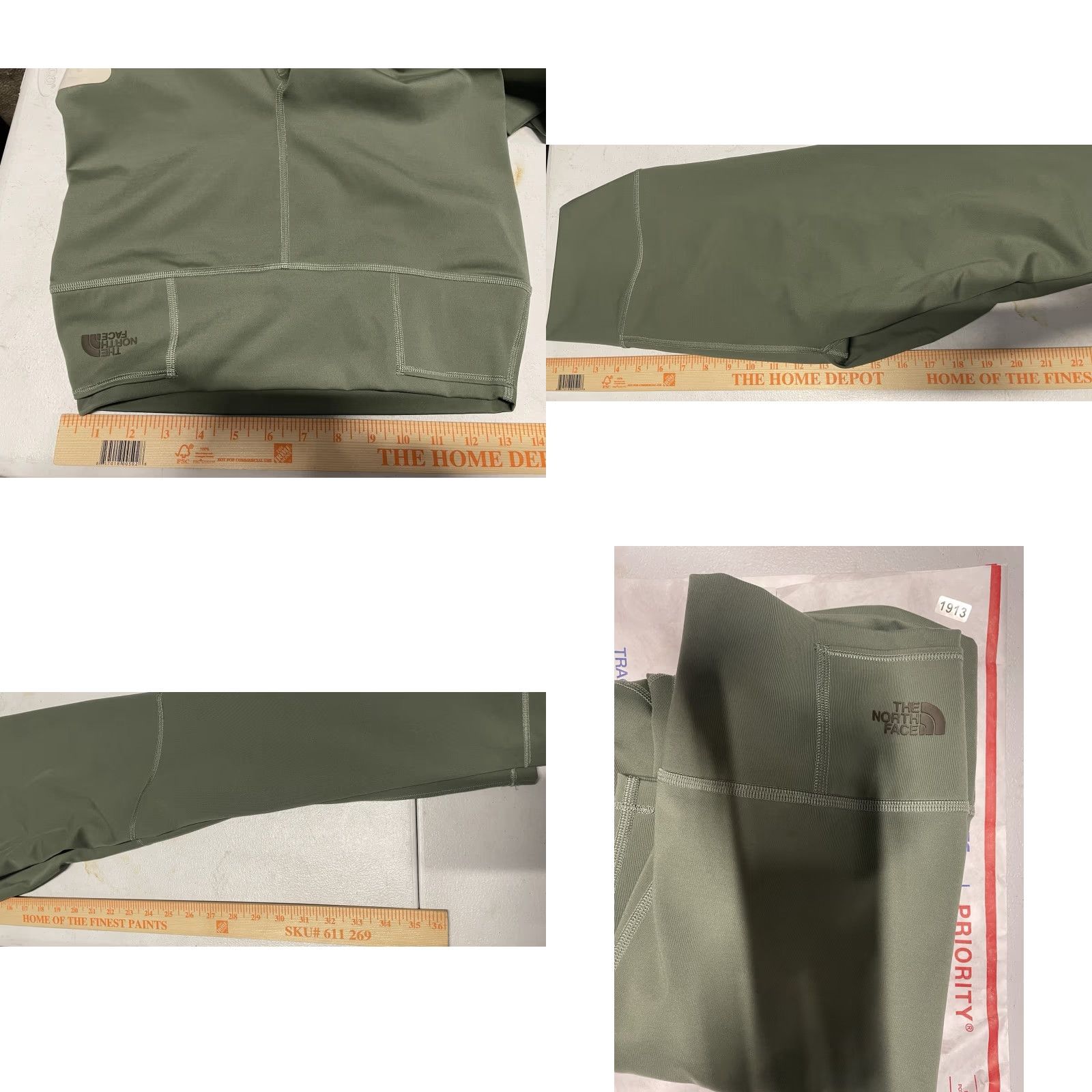 The North Face The North Face Leggings Women M Green Beige Pocket See Measurements Activewear Size 32" / US 10 / IT 46 - 8 Thumbnail
