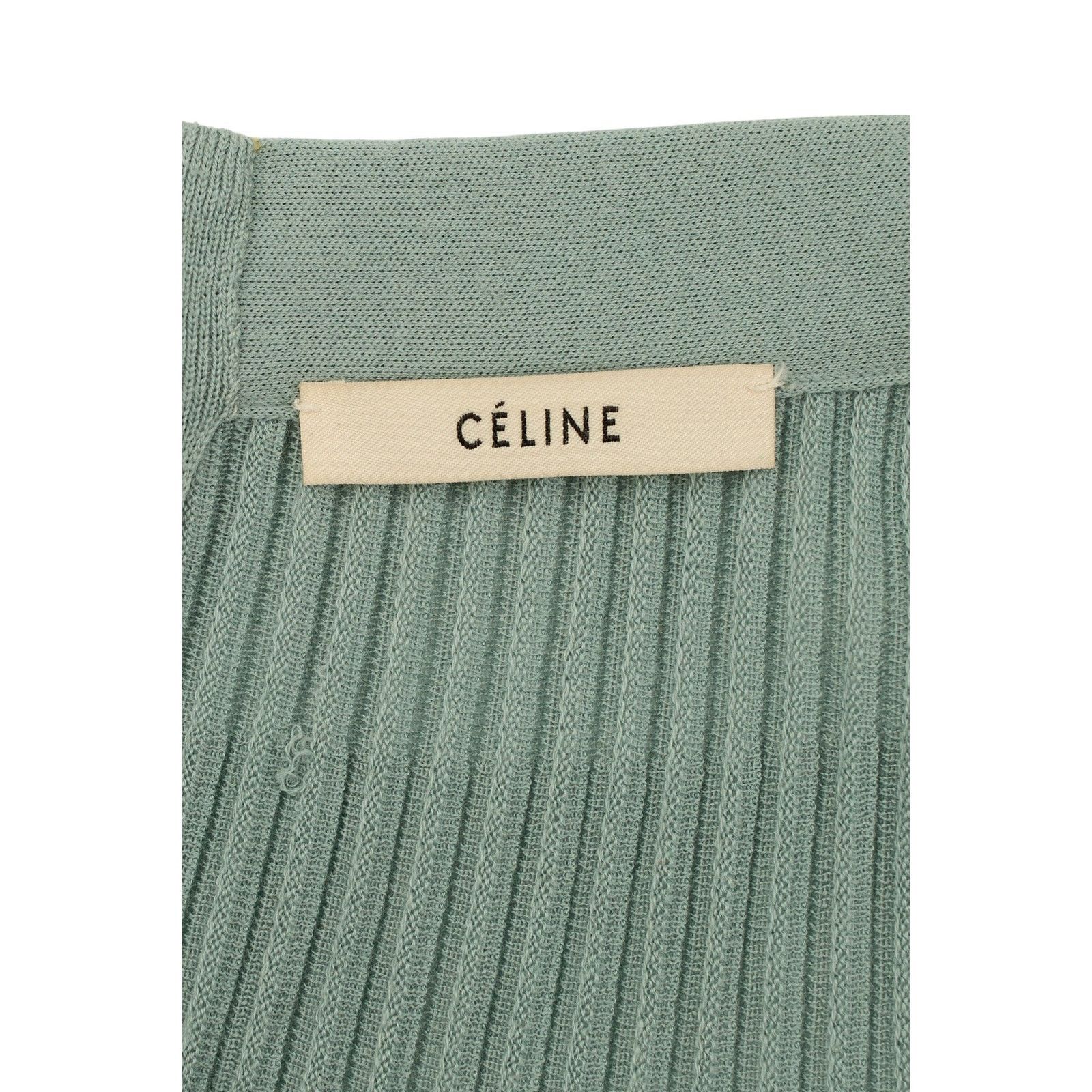 Celine by Phoebe Philo Green Pleated Skirt Size 32" / US 10 / IT 46 - 4 Thumbnail