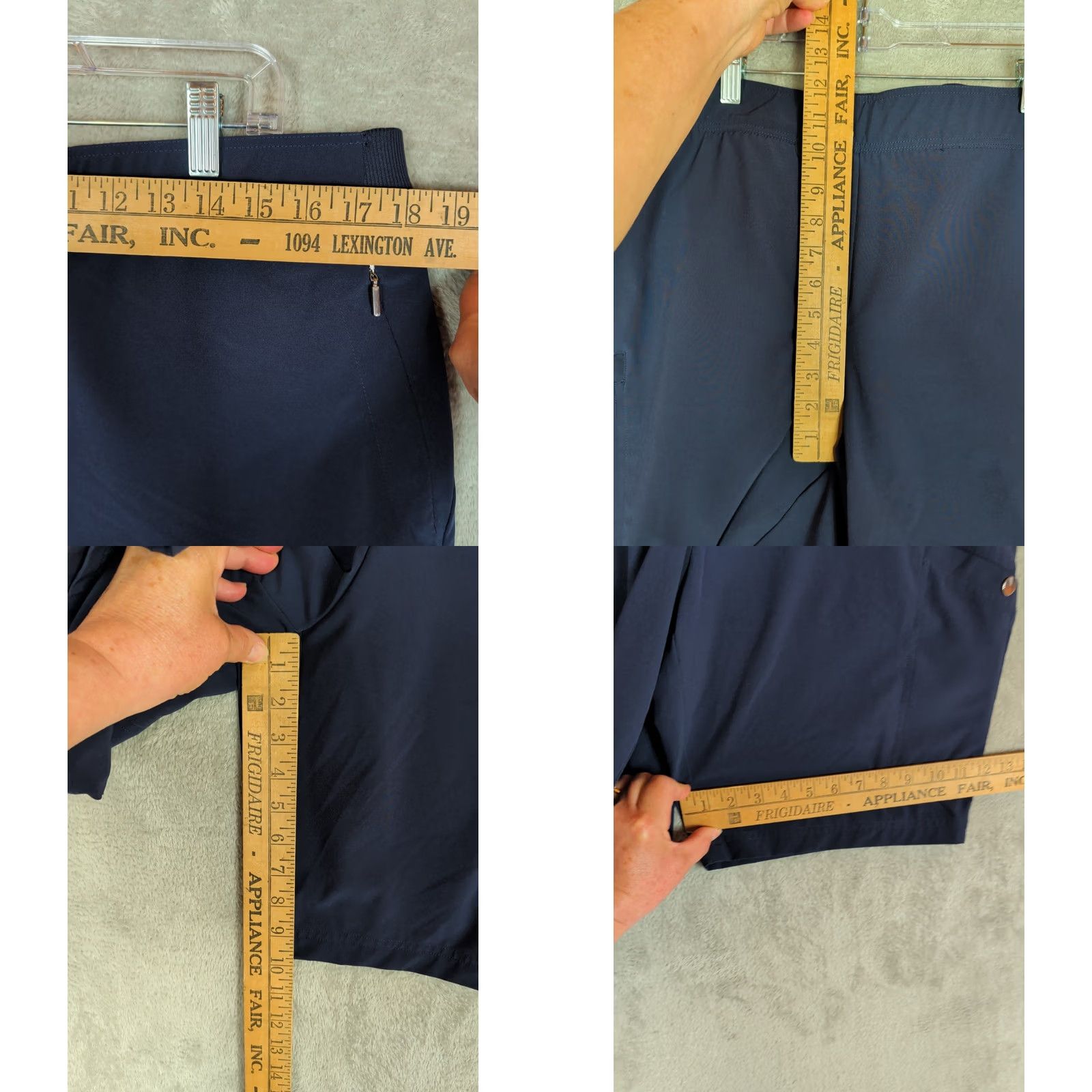 Vintage Chico's Womens Cargo Shorts Navy Blue Pull On Size 3/US 16 9.75 inseam Active Size 38" / US 16 / IT 52 - 8 Thumbnail