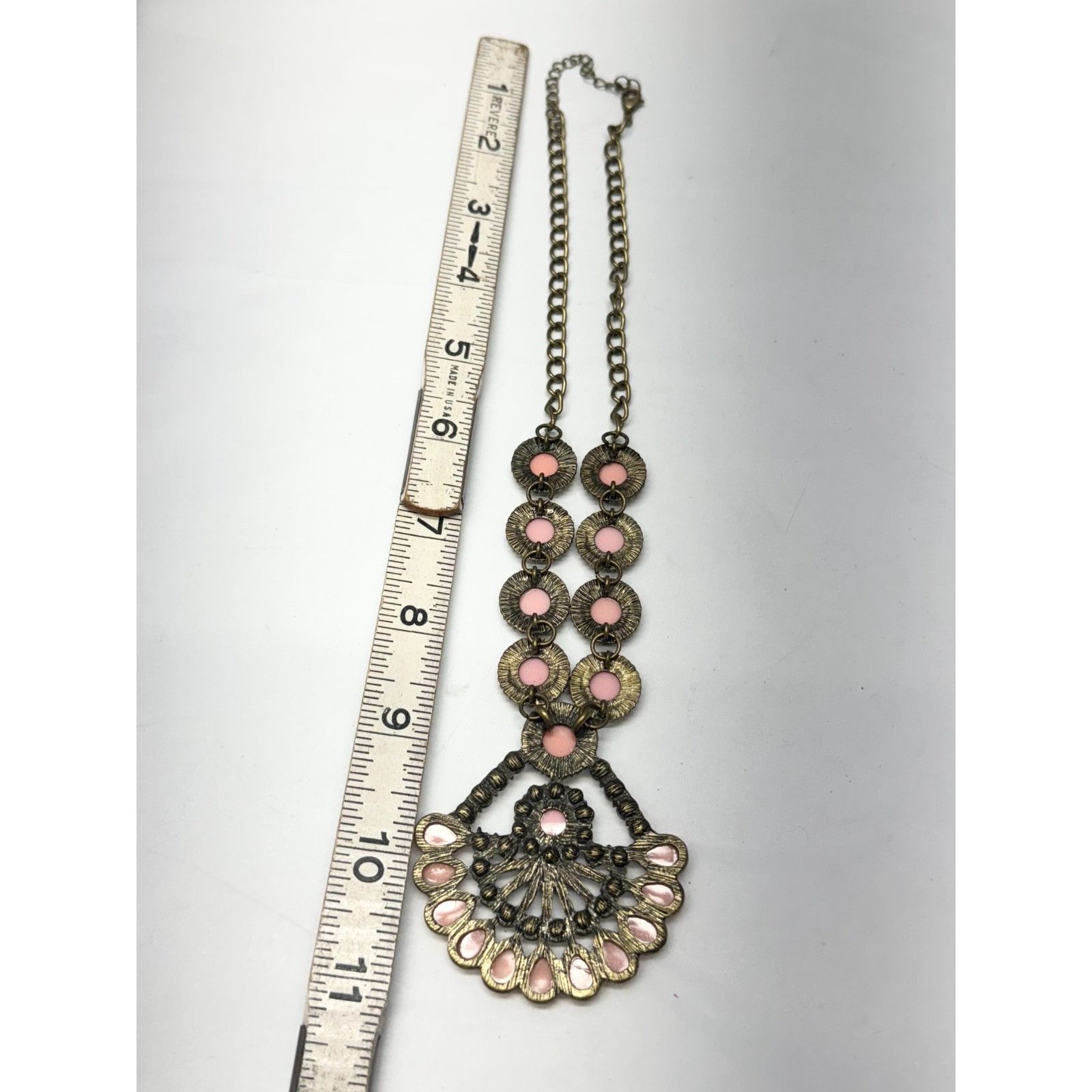 Vintage Vintage pink rhinestone collar necklace Size ONE SIZE - 4 Thumbnail