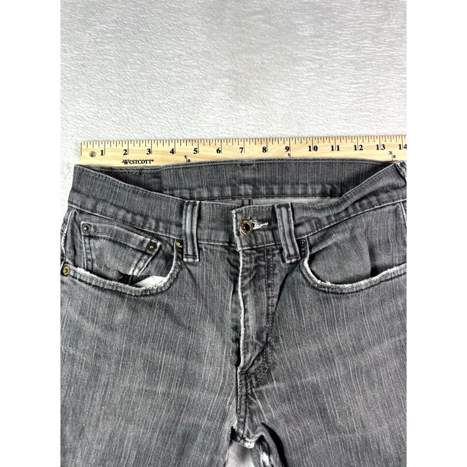 Levi's Levi's 511 Men's Jeans Slim Skinny Black Denim 32x30 Distressed Stretch Denim USA Logo 5-Pocket Style Zipper Button Shirt? Size US 32 / EU 48 - 7 Thumbnail