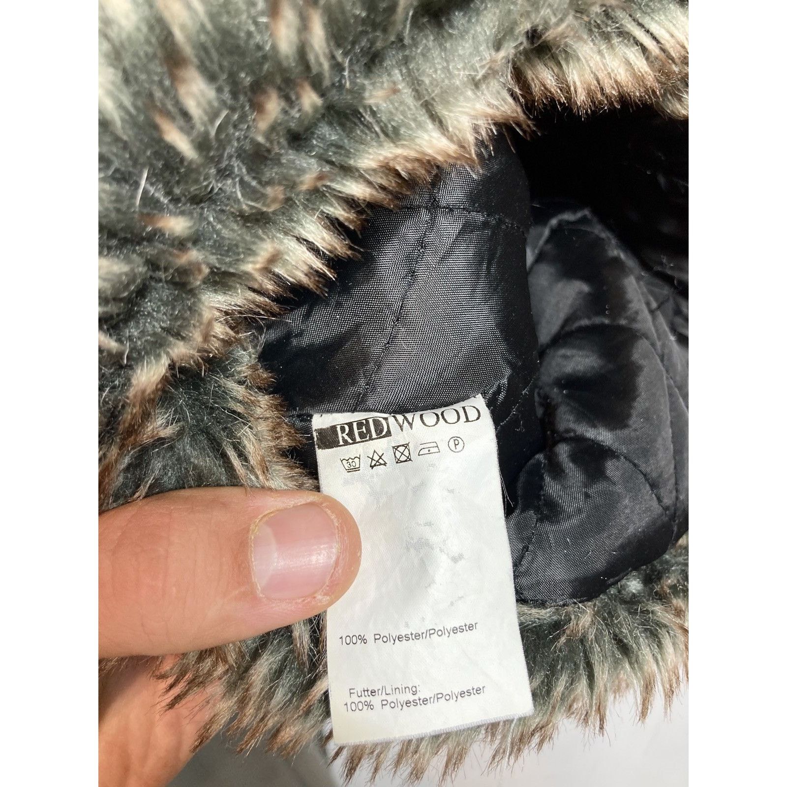 Japanese Brand × Vintage Red Wood Vintage Y2K USHANKA Mohair Fuzzy 90’s Hat+ Size ONE SIZE - 8 Thumbnail