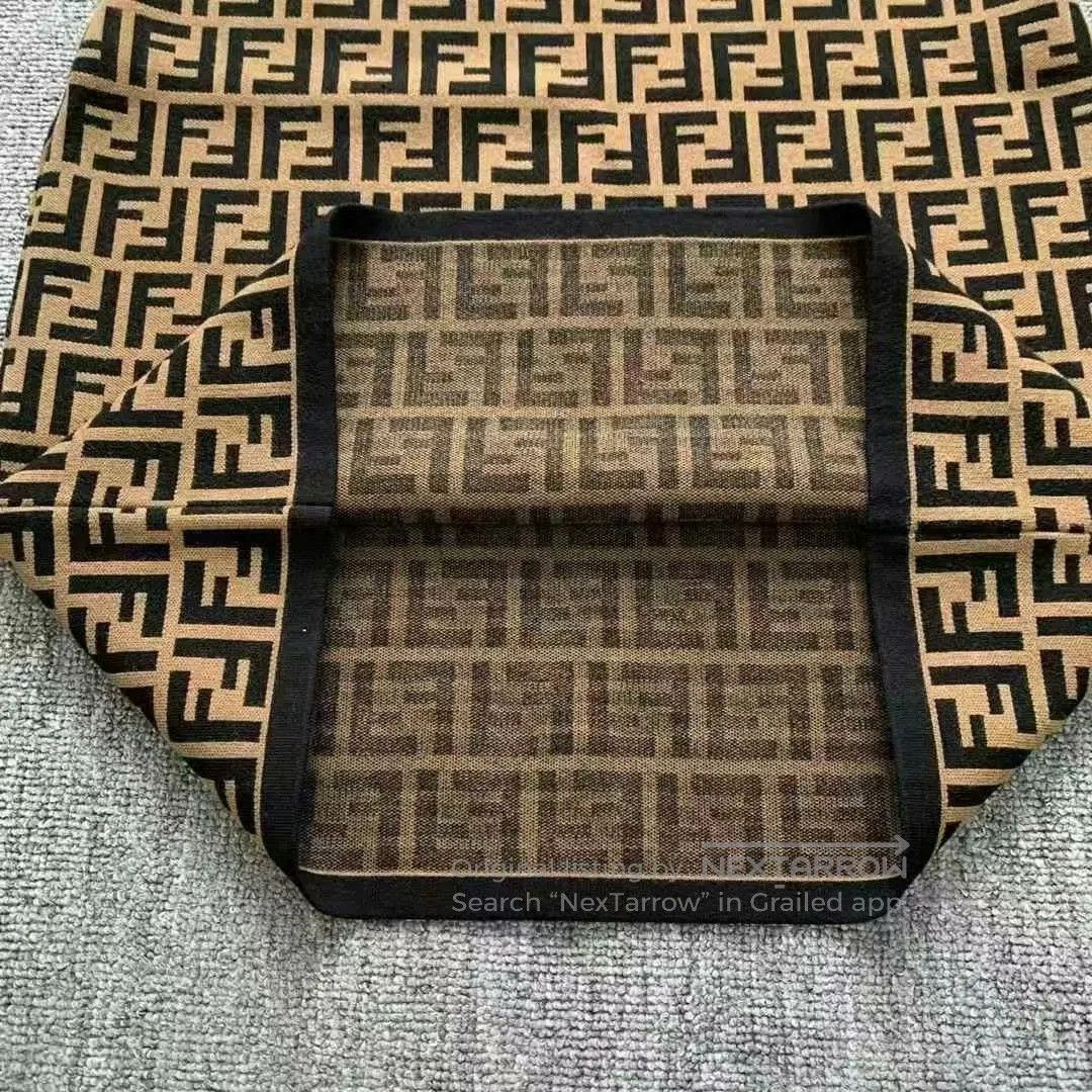 Fendi fendi double f knit dress in brown. Size L / US 10 / IT 46 - 4 Thumbnail