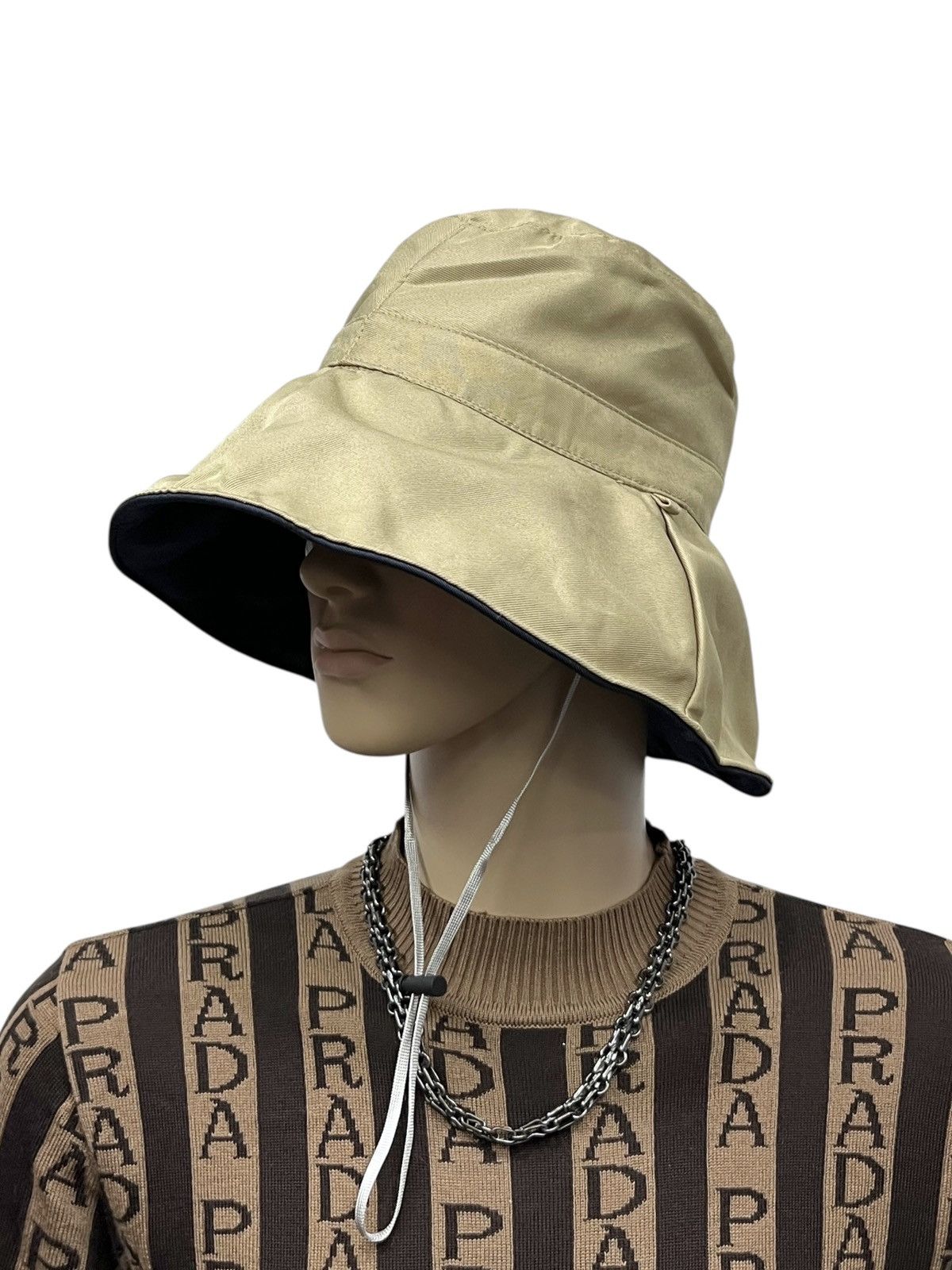 Issey Miyake ZUCCA by Issey Miyake Reversible Wide Brim Bucket Hat Size ONE SIZE - 4 Thumbnail