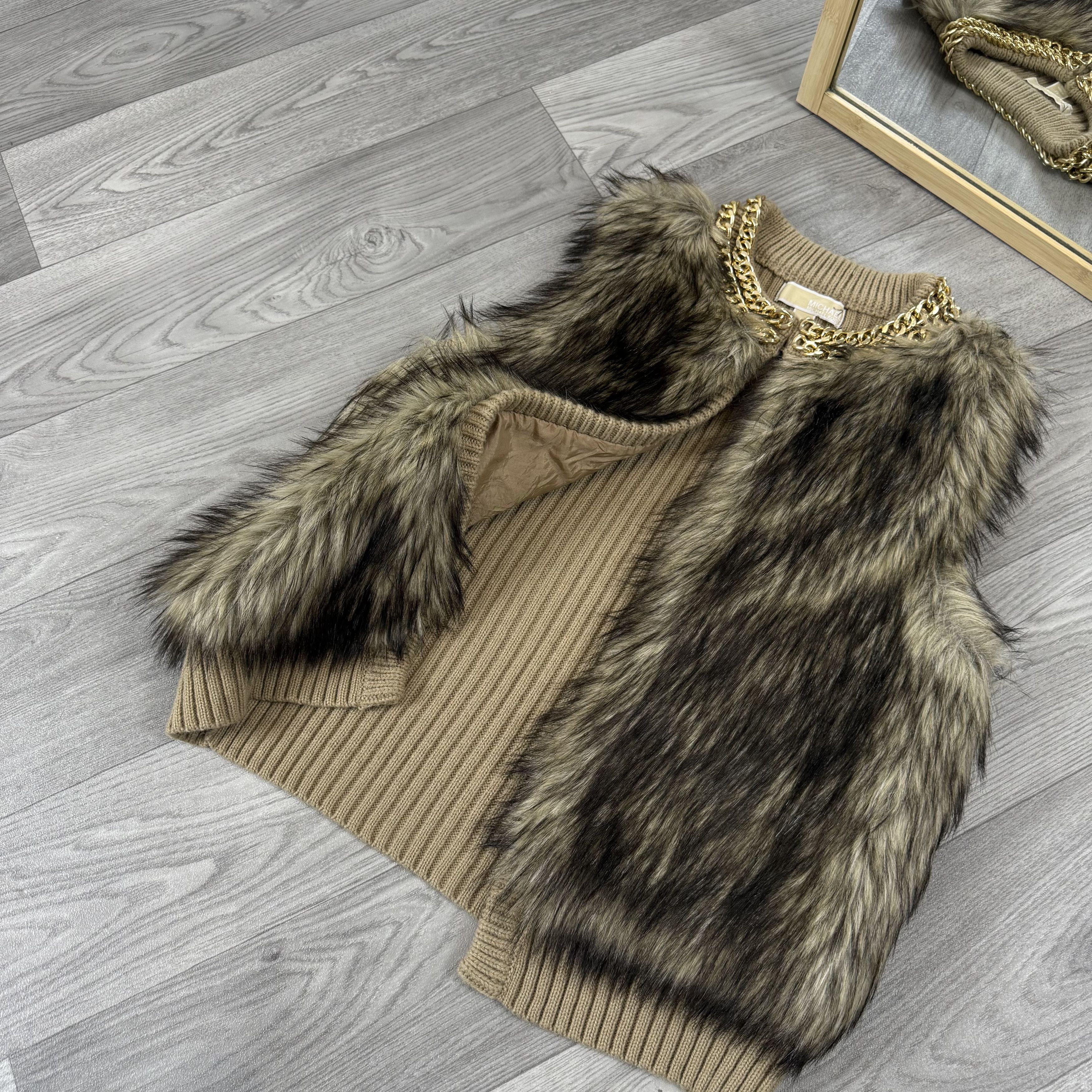 Michael Kors Michael Kors Coyote Faux Fur Vest Jacket Size M / US 6-8 / IT 42-44 - 10 Thumbnail
