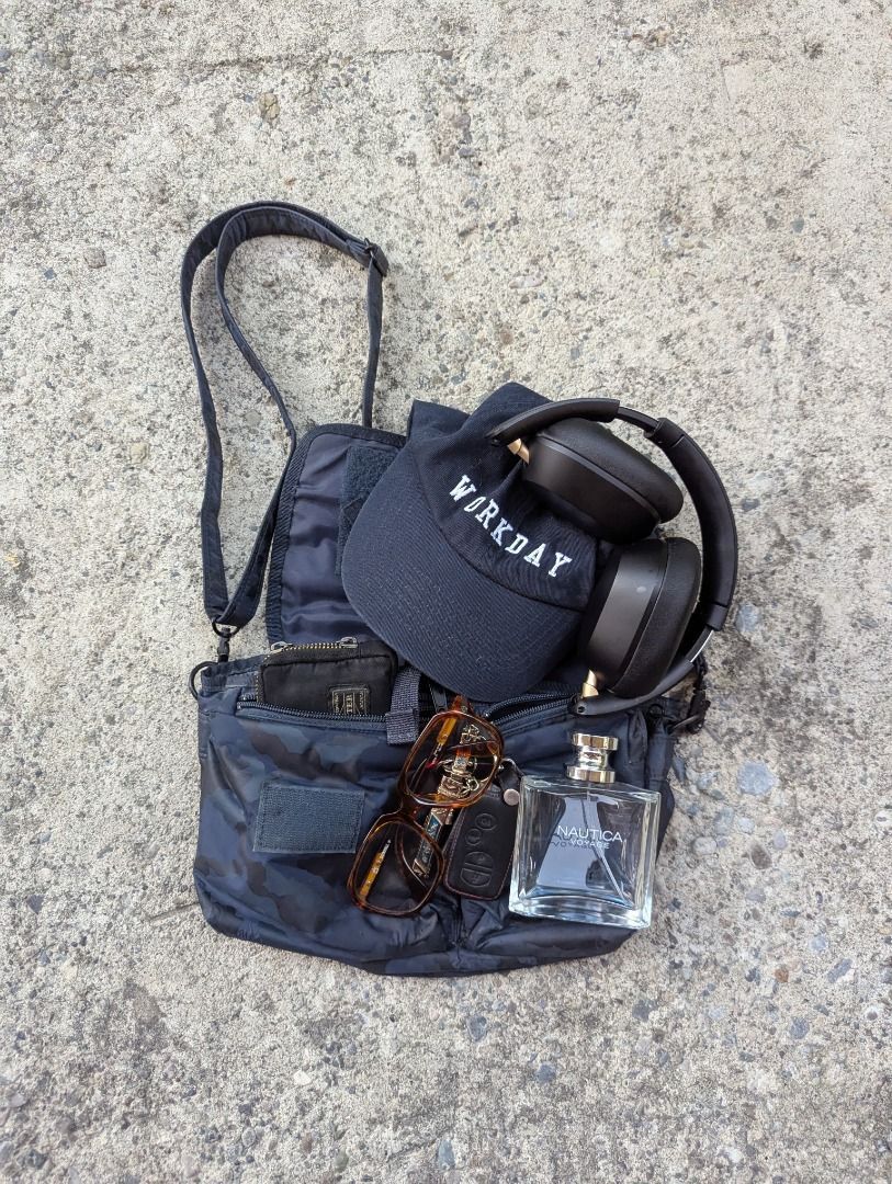 Head Porter ARCHIVE Head Porter Master Navy Camo Sling Bag – Yoshida Size ONE SIZE - 6 Thumbnail