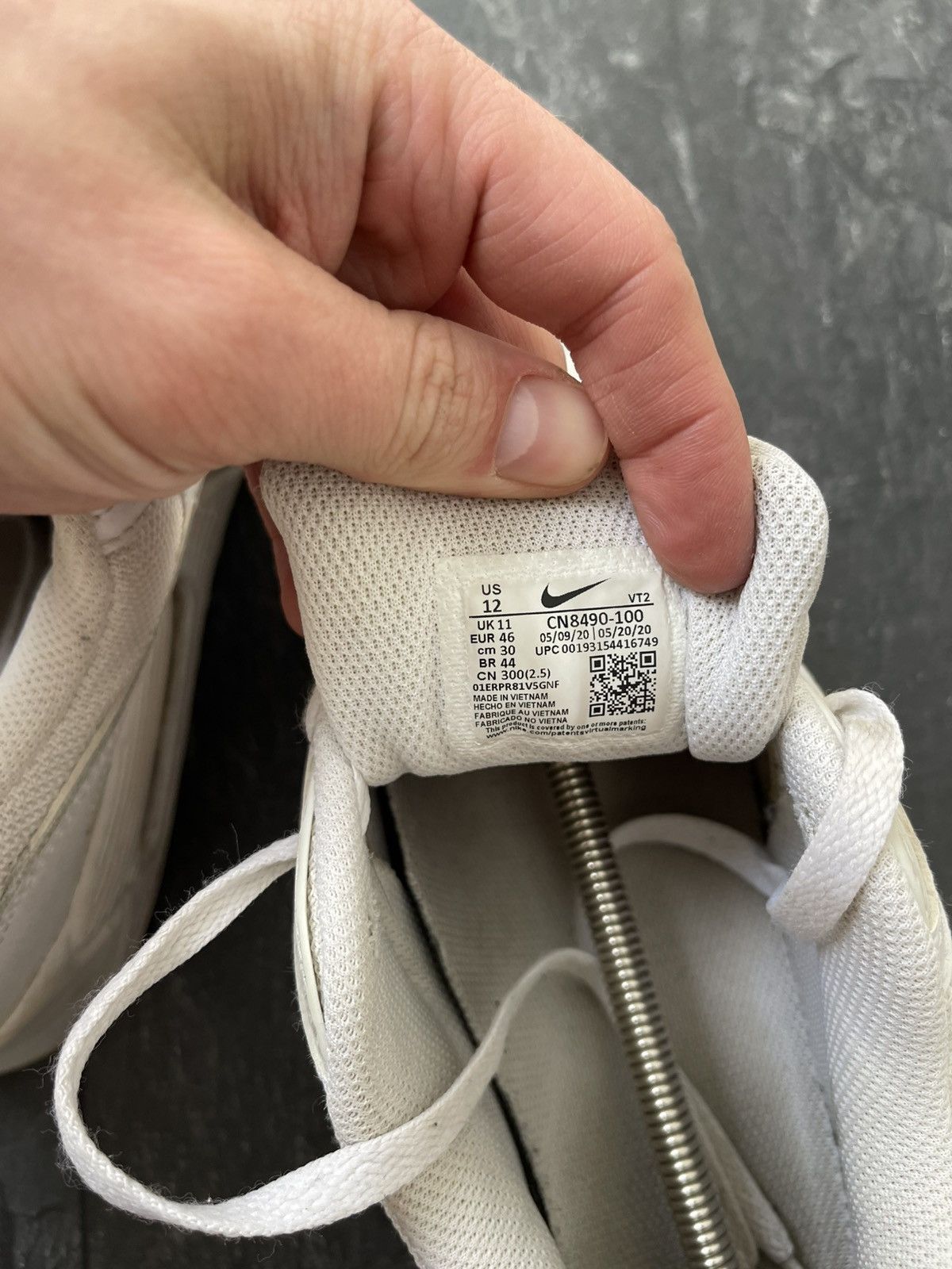 Nike Nike Air Max 90 White Leather Size US 12 / EU 45 - 16 Thumbnail