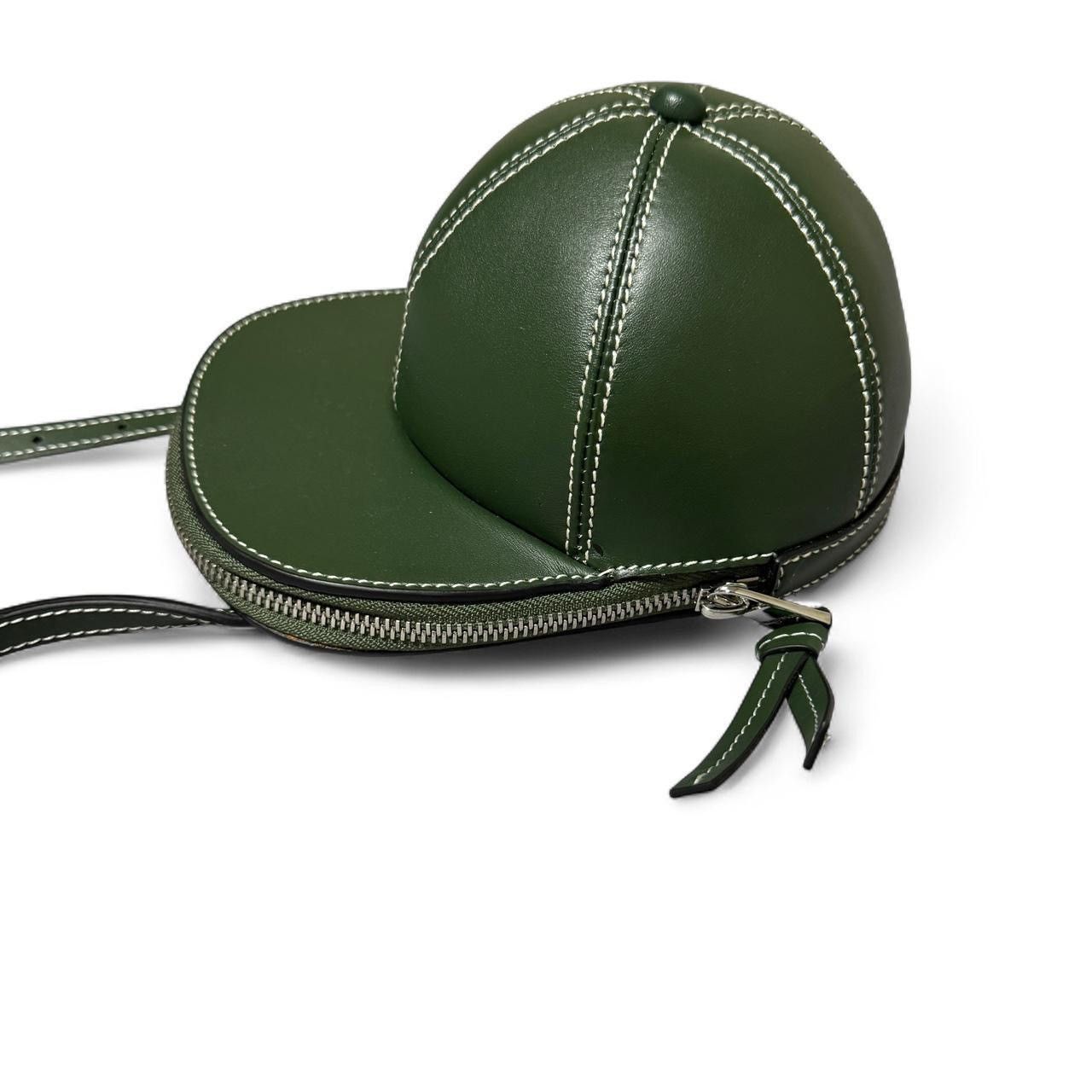 JW Anderson JW Anderson green leather baseball cap with adjustable strap Size ONE SIZE - 3 Thumbnail