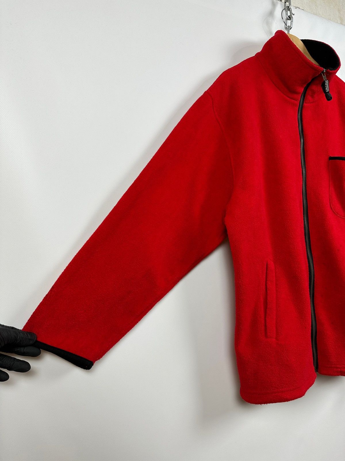Ferrari 90s Vintage Ferrari Pocket Red Racing Zip Up Fleece Jacket Size US XL / EU 56 / 4 - 13 Thumbnail