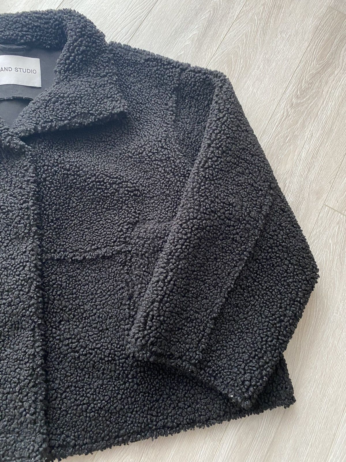 STAND STUDIO Stand Studio Oversized Kristy Eco-Shearling Black Jacket Size M / US 6-8 / IT 42-44 - 6 Thumbnail