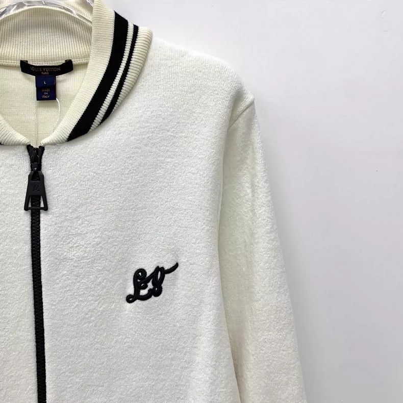 Louis Vuitton Louis Vuitton Long Sleeve Jacket with White Striped Sheepw Size L / US 10 / IT 46 - 3 Thumbnail