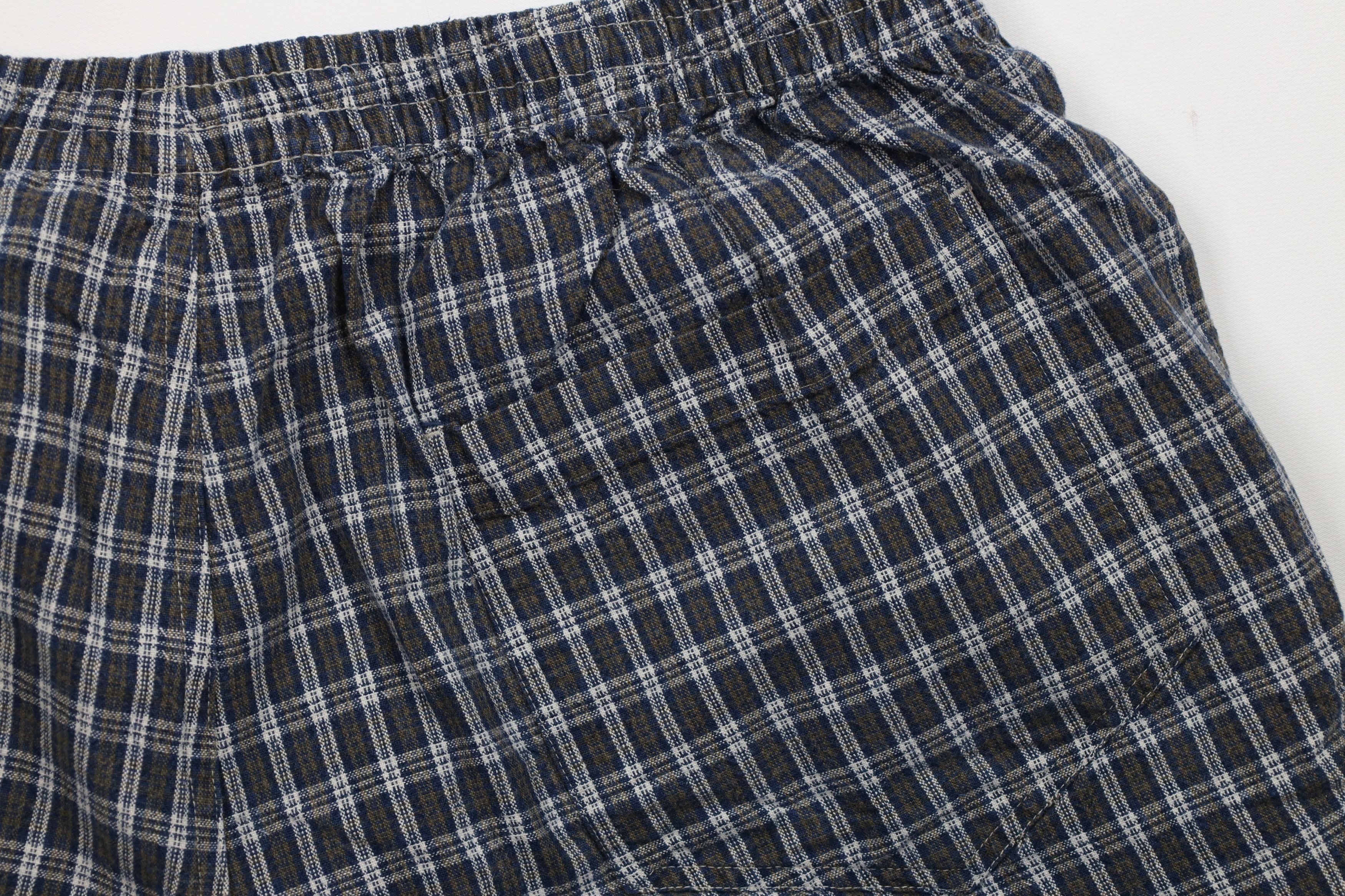 Vintage Vintage 90s Streetwear Above Knee Harem Shorts Plaid Cotton Size US 36 / EU 52 - 9 Thumbnail
