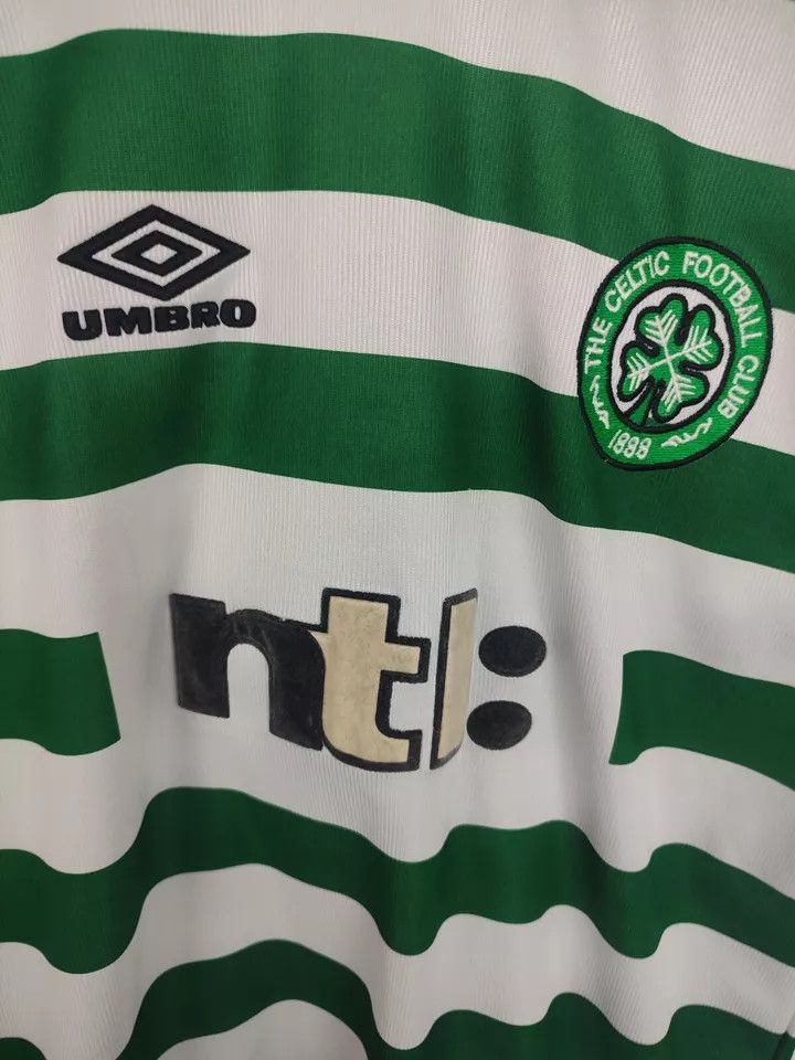 Umbro CELTIC 1999-2001 home FOOTBALL Kit SHIRT SOCCER JERSEY Size US S / EU 44-46 / 1 - 10 Thumbnail