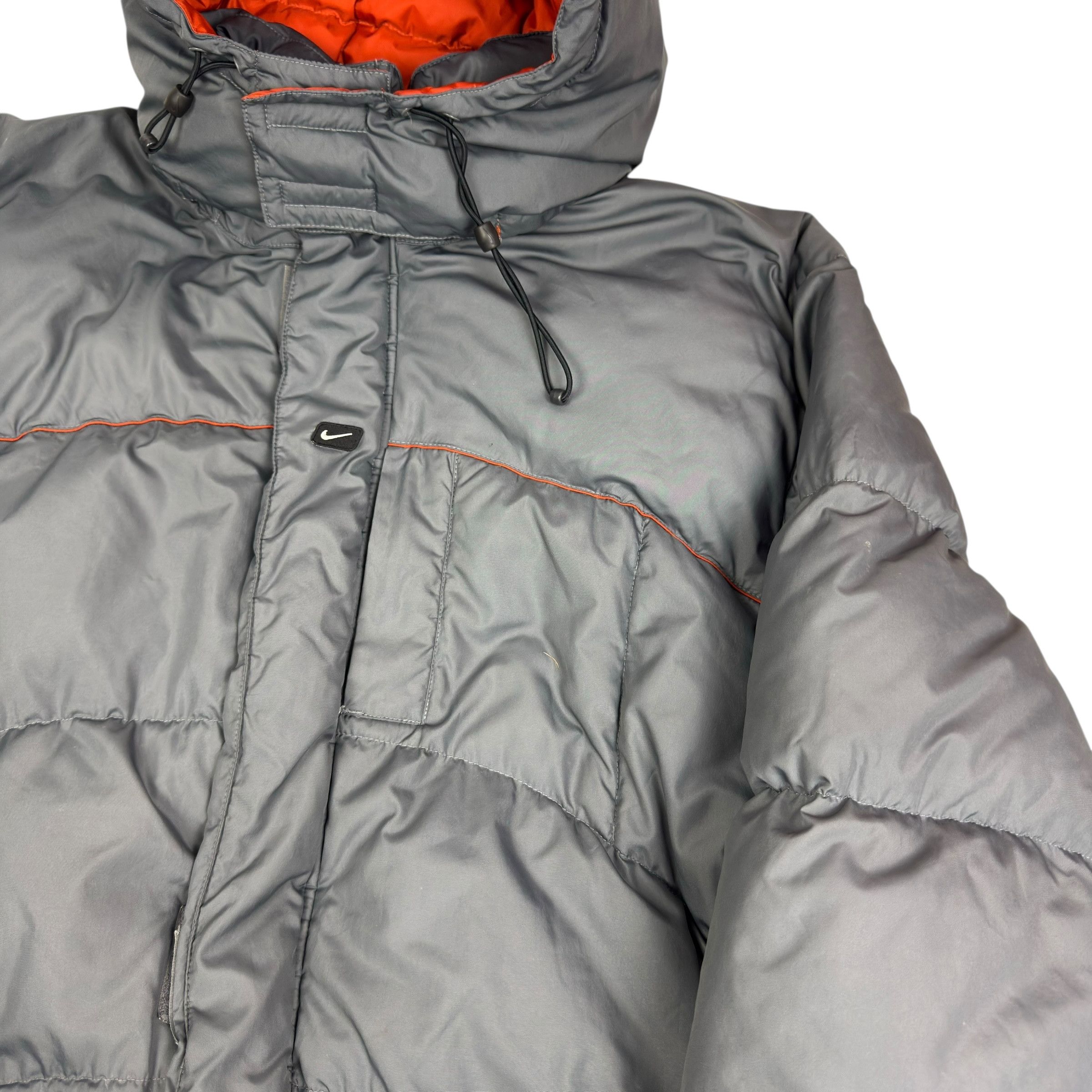 Nike VTG Nike Men's Asphalt Gray Full Zip Winter Puffer Jacket XL Size US XL / EU 56 / 4 - 6 Thumbnail