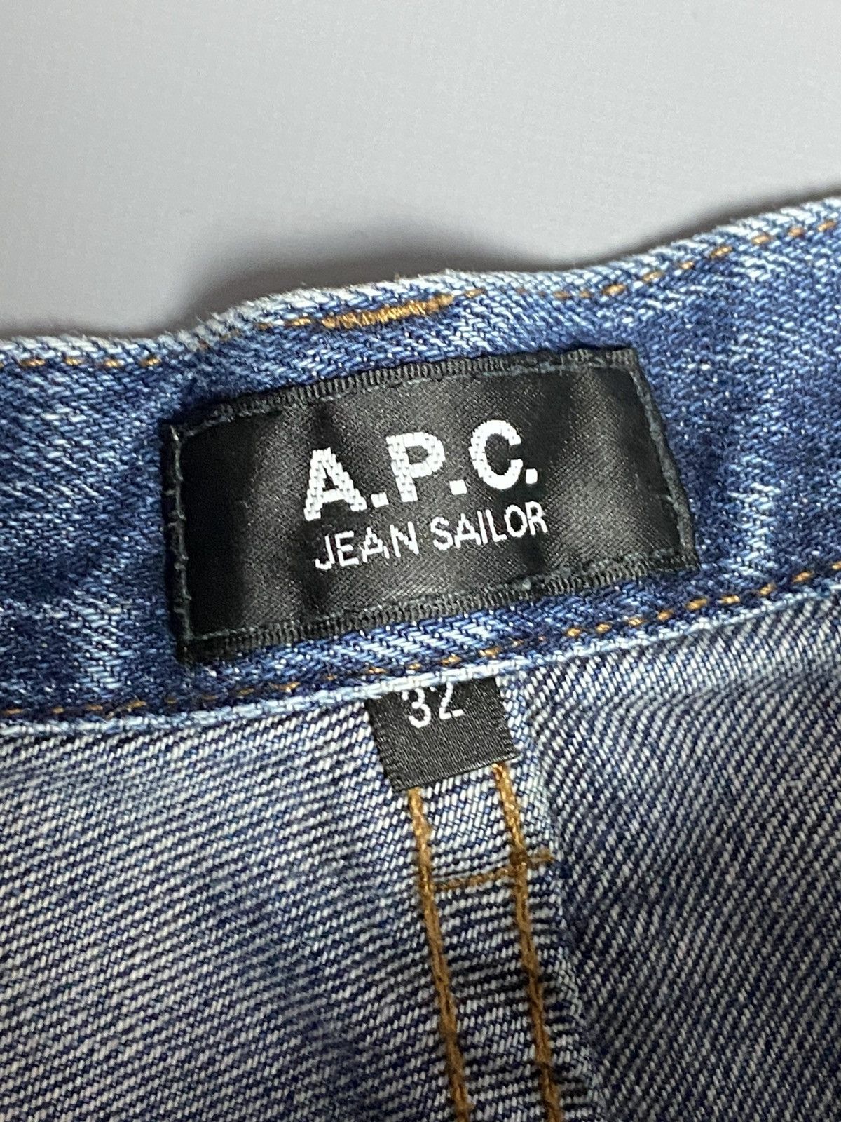 A.P.C. A.P.C. Jean Sailor Denim Blue Jeans Size 32 Wide Leg Cropped Size 32" / US 10 / IT 46 - 19 Thumbnail