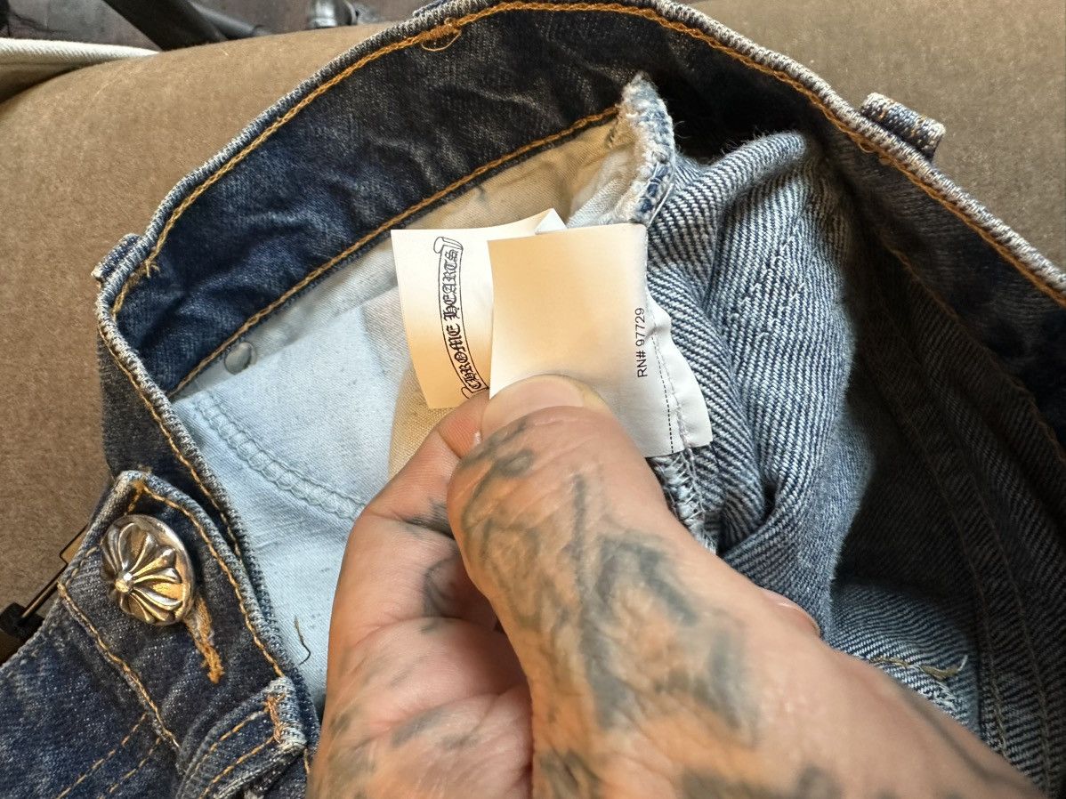 Chrome Hearts Chrome Hearts NEW Levi Stencil cross patch jeans 30 31 Size US 30 / EU 46 - 14 Thumbnail