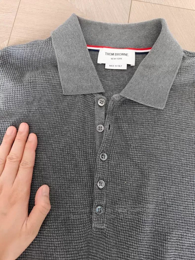 Thom Browne Thom Browne Classic Polo Sweatshirt Size US L / EU 52-54 / 3 - 3 Thumbnail