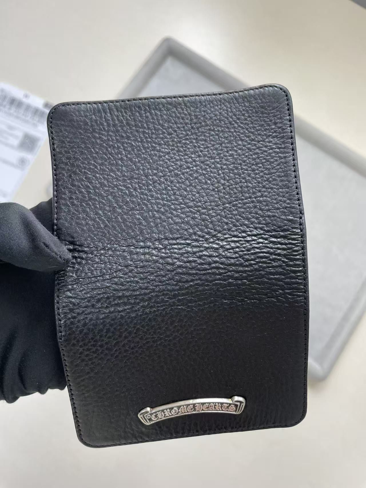 Chrome Hearts Chrome Hearts Black Silver Scroll Folded Cardholder Size ONE SIZE - 8 Thumbnail
