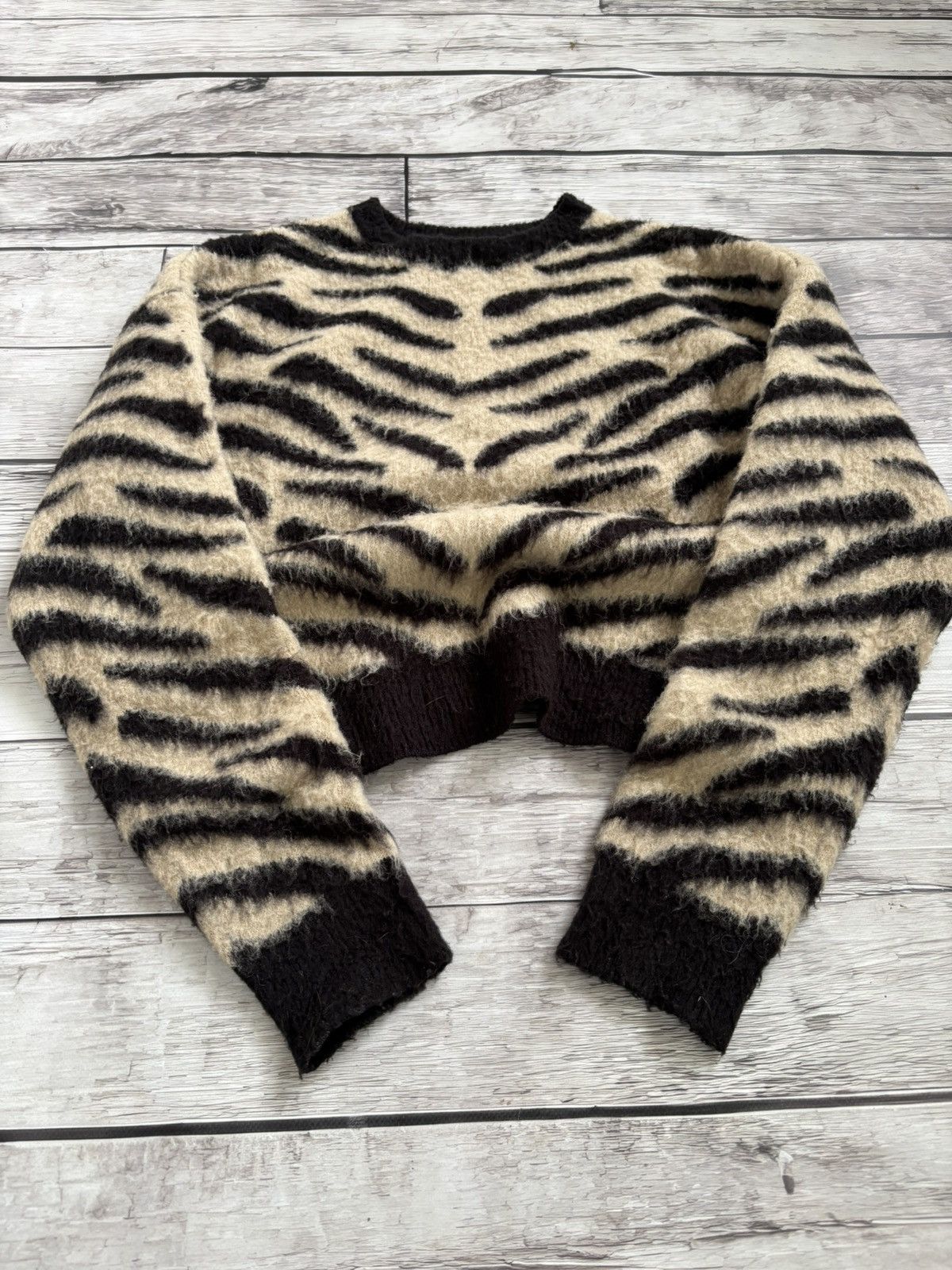 Hysteric Glamour × Yohji Yamamoto Vintage Y2K Mohair Teddy Grass Sweater Cutie Style Size US M / EU 48-50 / 2 - 2 Thumbnail