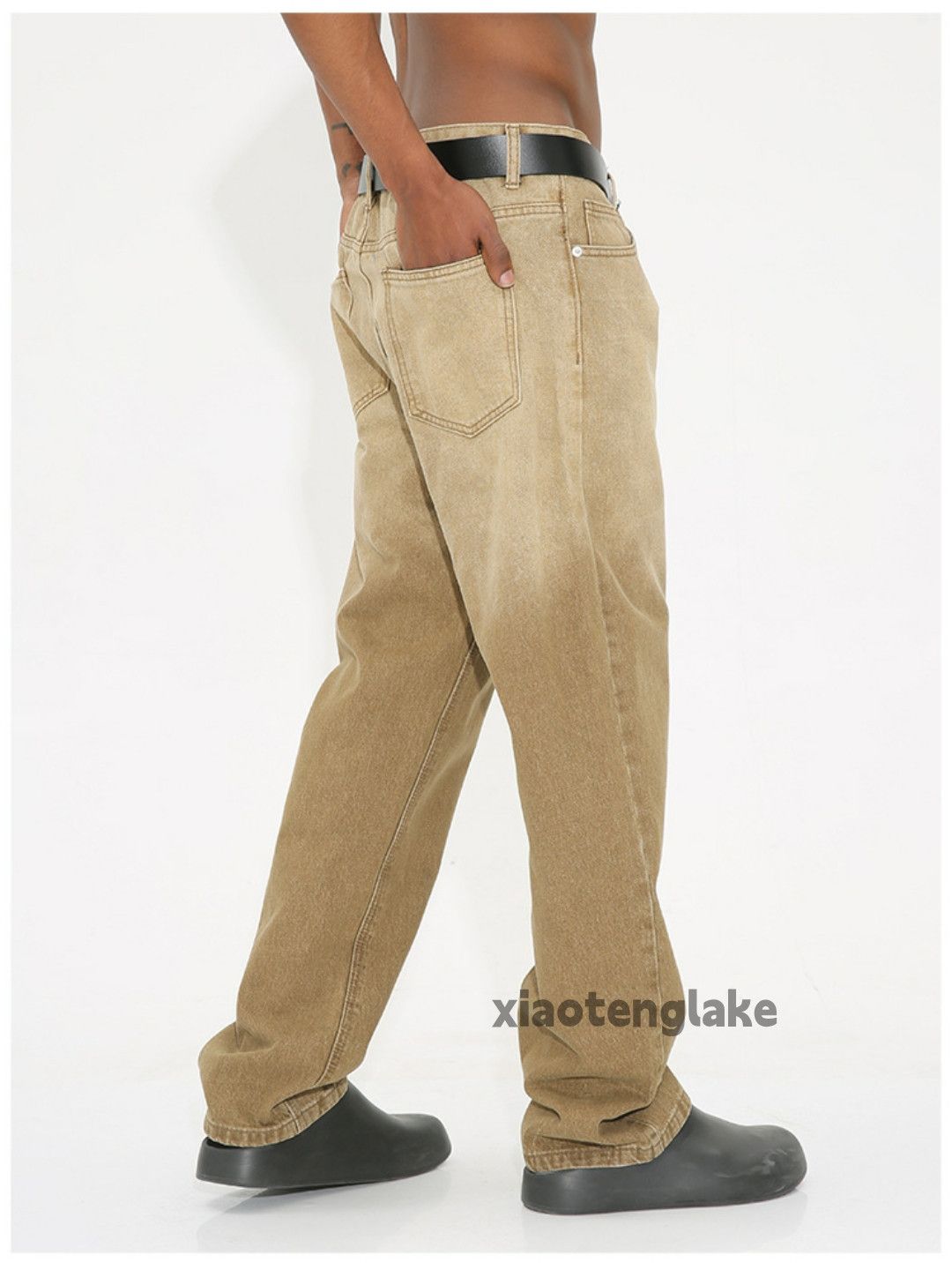 Jean × Vintage washed faded tie dye gradient loose skate hiphop jeans Size US 32 / EU 48 - 6 Thumbnail