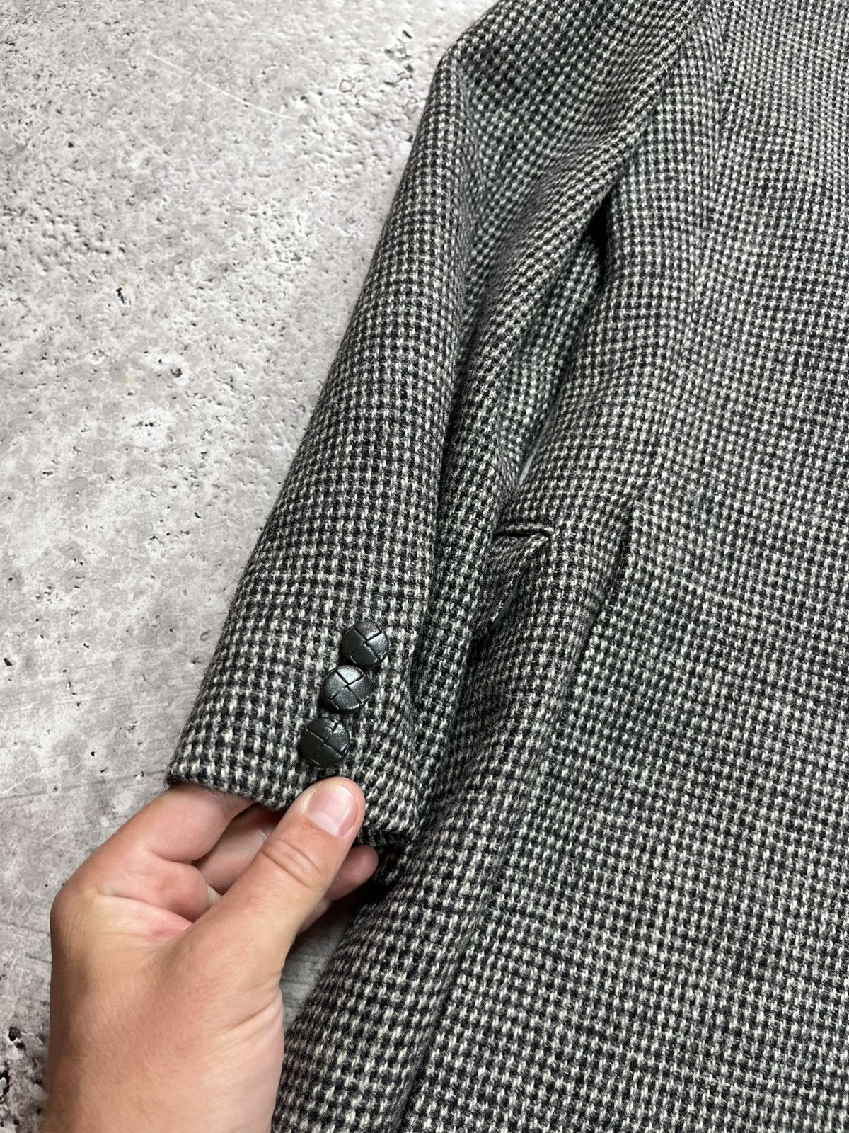 Harris Tweed Vintage Harris Tweed Houndstooth Wool Blazer Jacket Size L Size 40R - 10 Thumbnail