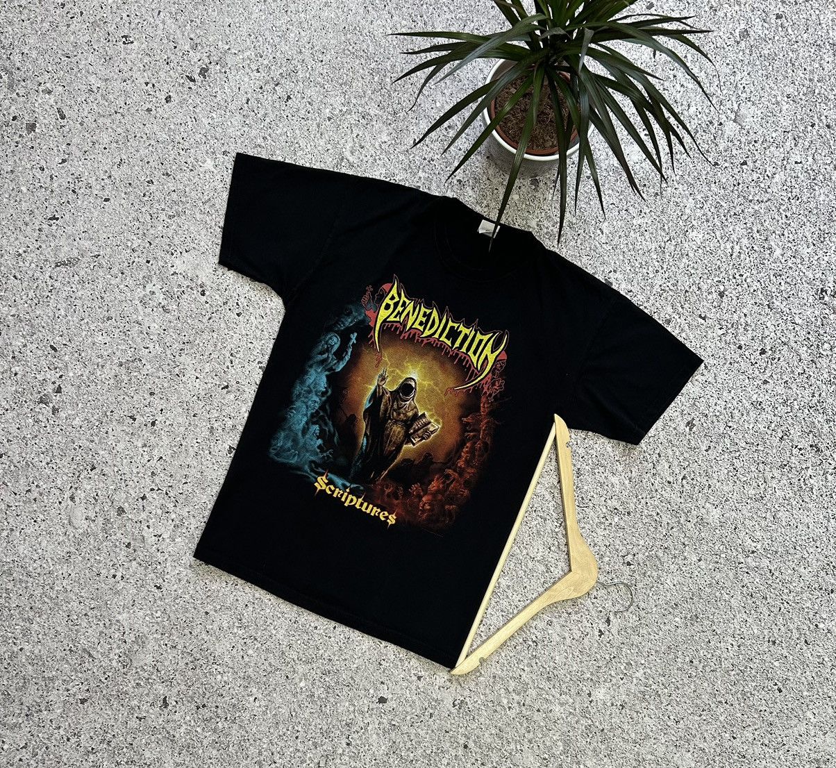 Band Tees × Vintage Rare 2020 Benediction Scriptures Y2K Retro Rock Band T-Shirt Size US L / EU 52-54 / 3 - 1 Thumbnail