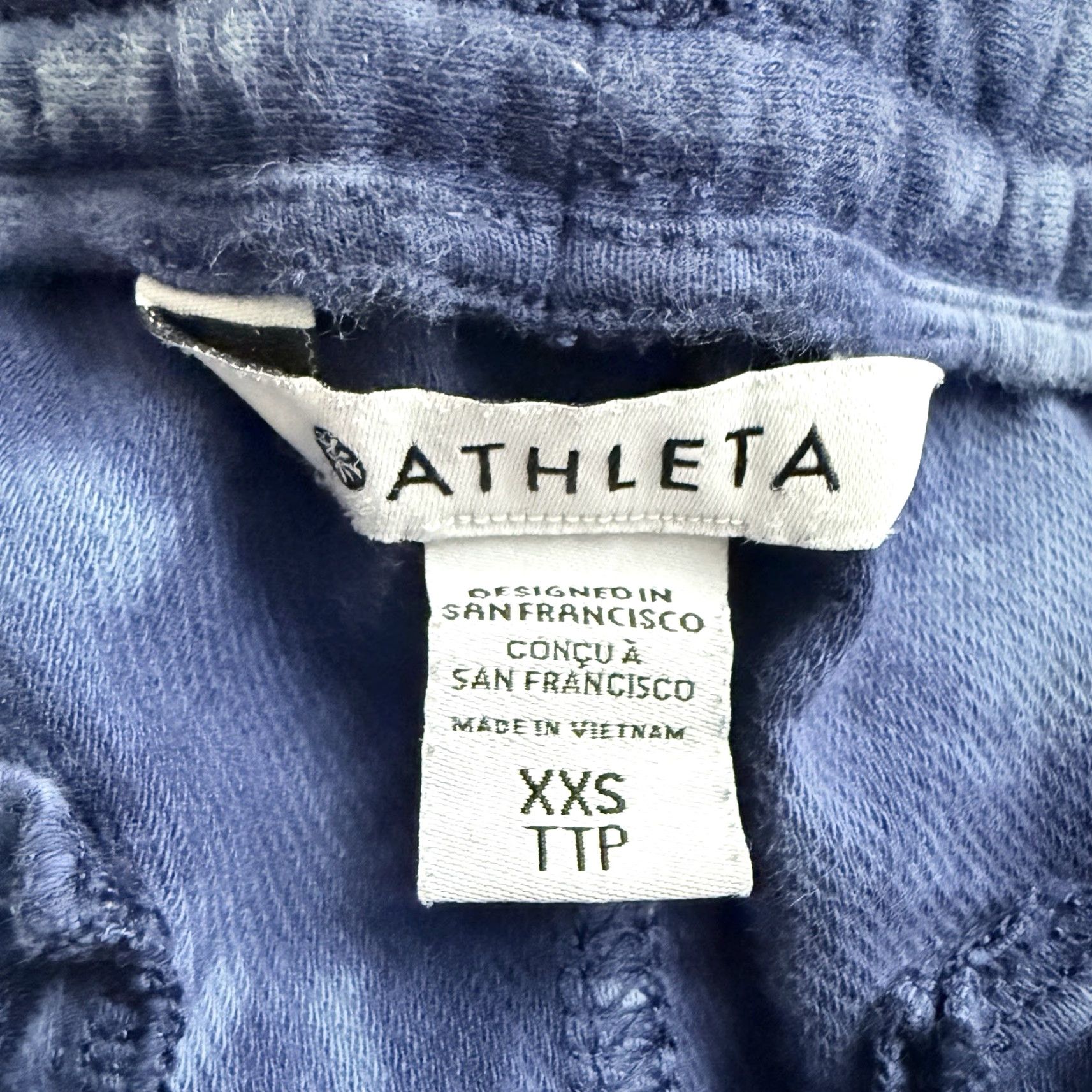 Athleta Athleta Blue Drawstring Athletic Pants Womens Size XXS Size 24" / US 00 / IT 34 - 4 Thumbnail