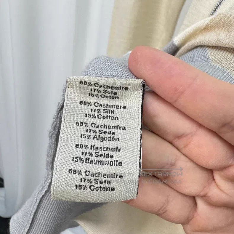 Hermes Hermes Geometric Patchwork Cashmere Zip Knit Jacket Size US S / EU 44-46 / 1 - 7 Thumbnail