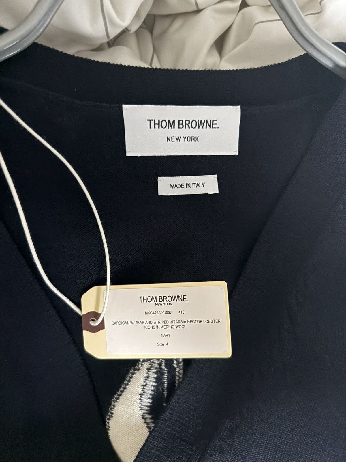 Thom Browne Thom Browne 4-Bar Hector Lobster Cardigan Size US L / EU 52-54 / 3 - 4 Thumbnail