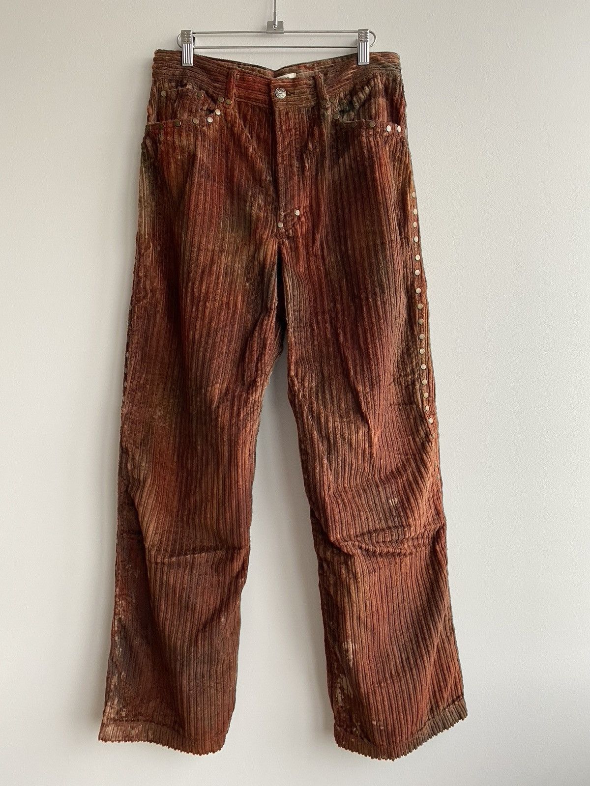 image of Phipps Corduroy Studded Pants in Red, Men's (Size 28)