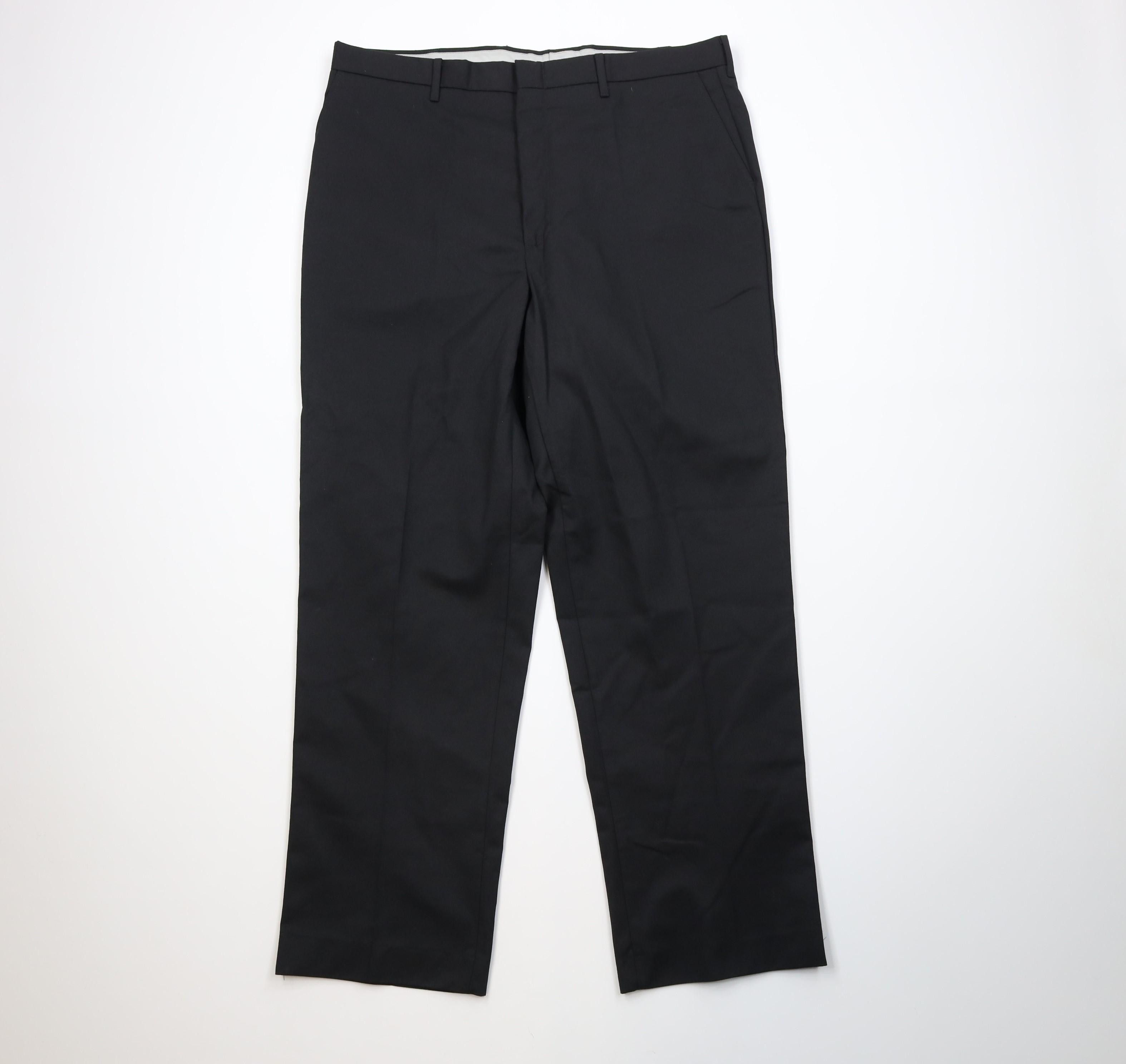 Vintage Vintage 70s Streetwear Flared Wide Leg Chino Pants Black USA Size US 42 / EU 58 - 1 Thumbnail