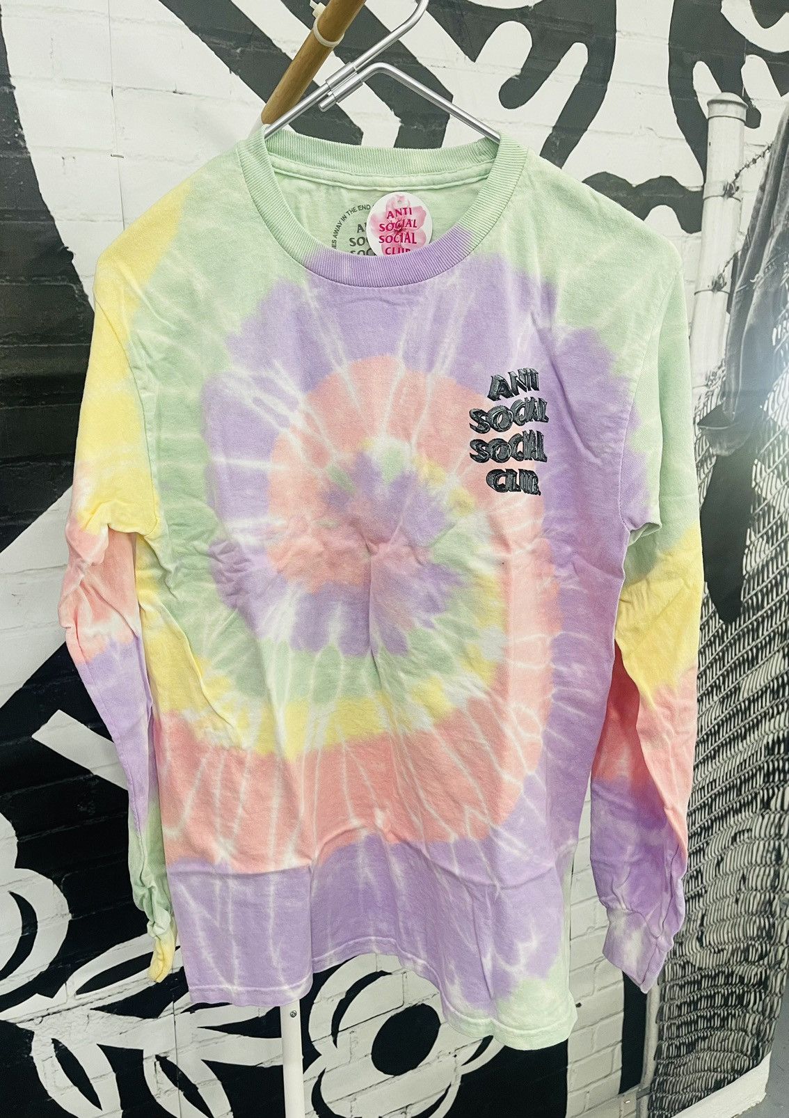 Anti Social Social Club × Designer ‼️ ASSC Anti Social Club Not Fair Tie Dye Rainbow Medium ‼️ Size M / US 6-8 / IT 42-44 - 2 Thumbnail