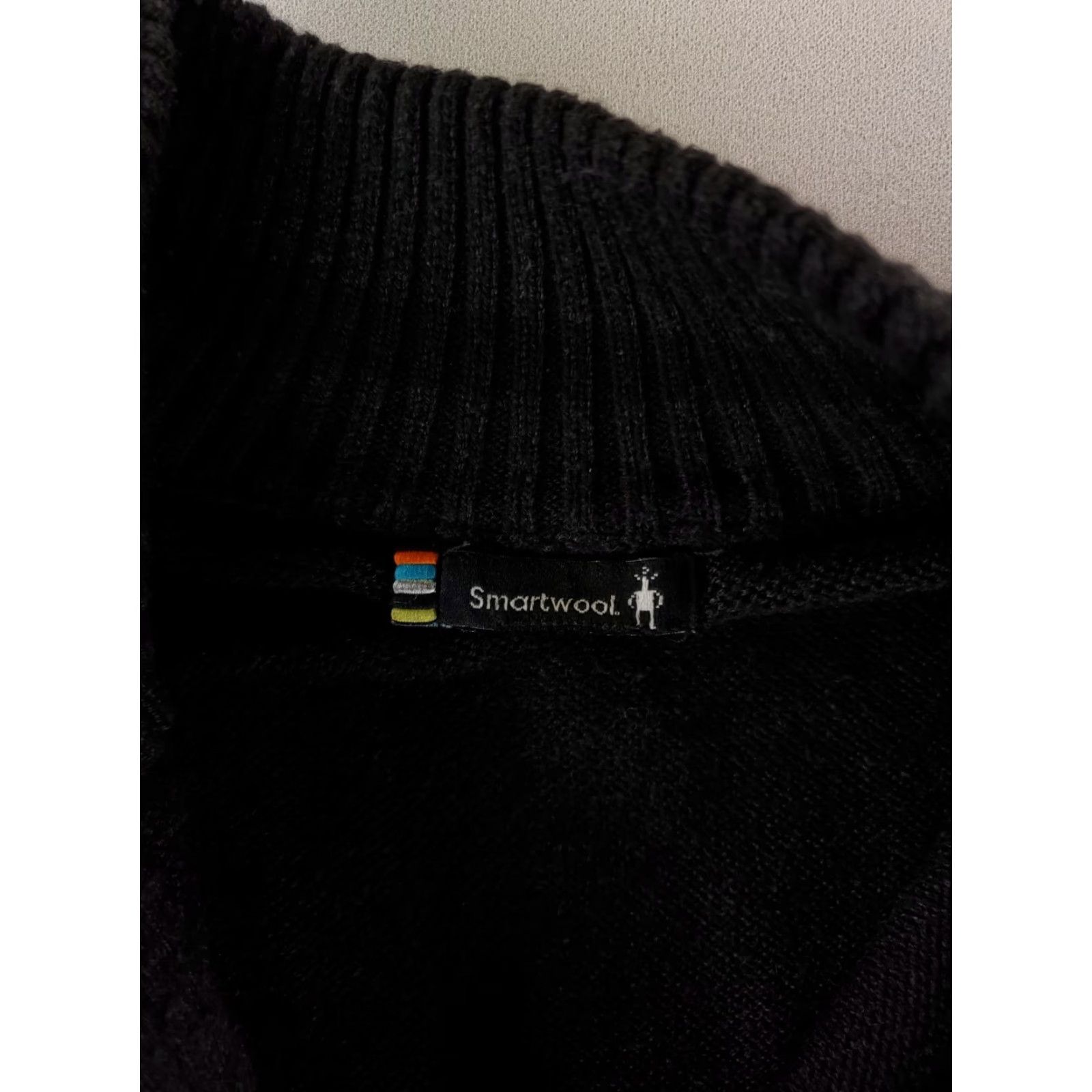 Smartwool SmartWool Ripple Ridge 1/4 Zip Black Wool Blend Sweater Mens XL Size US XL / EU 56 / 4 - 2 Thumbnail